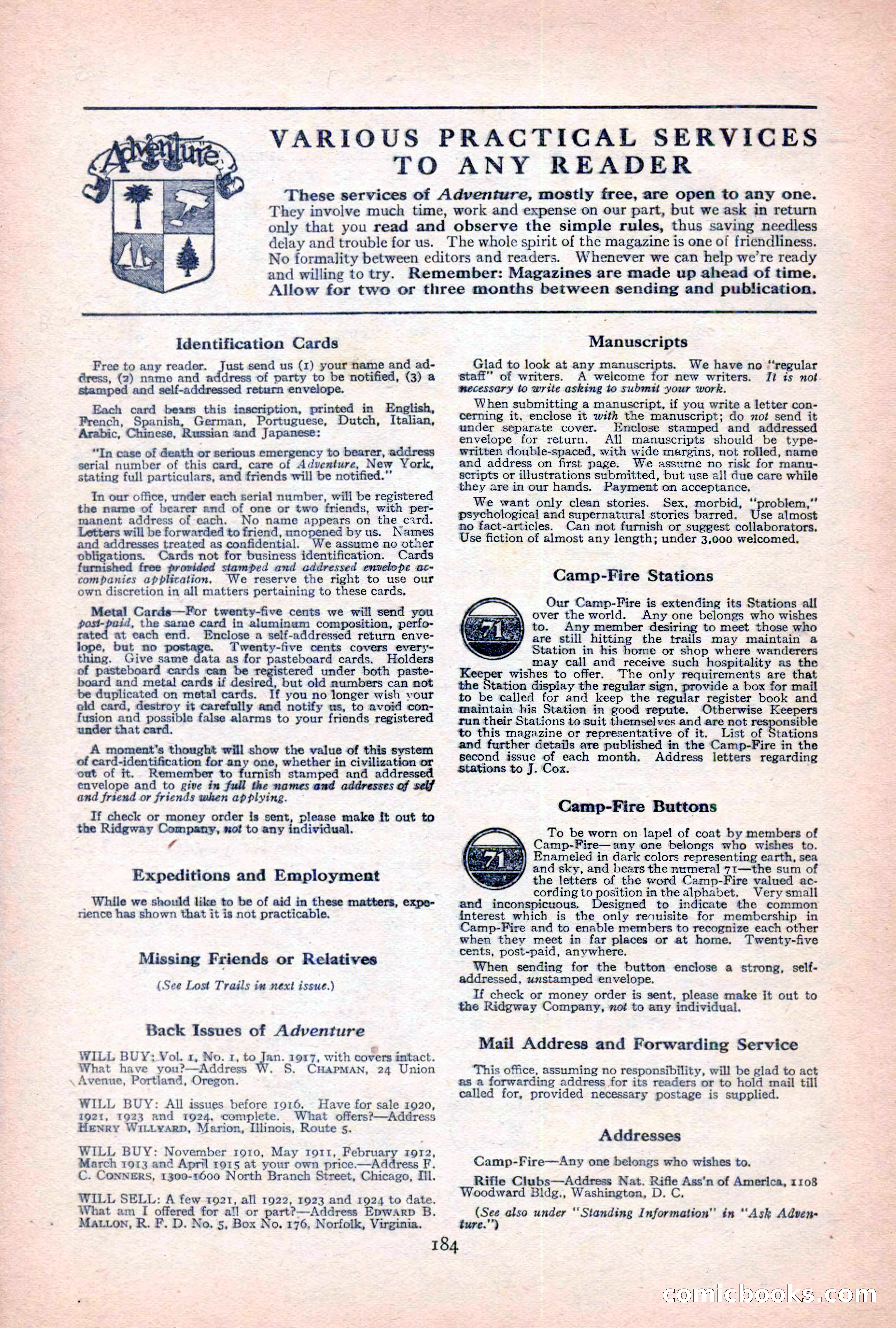 Adventure Magazine Cover — page 194 of 204
