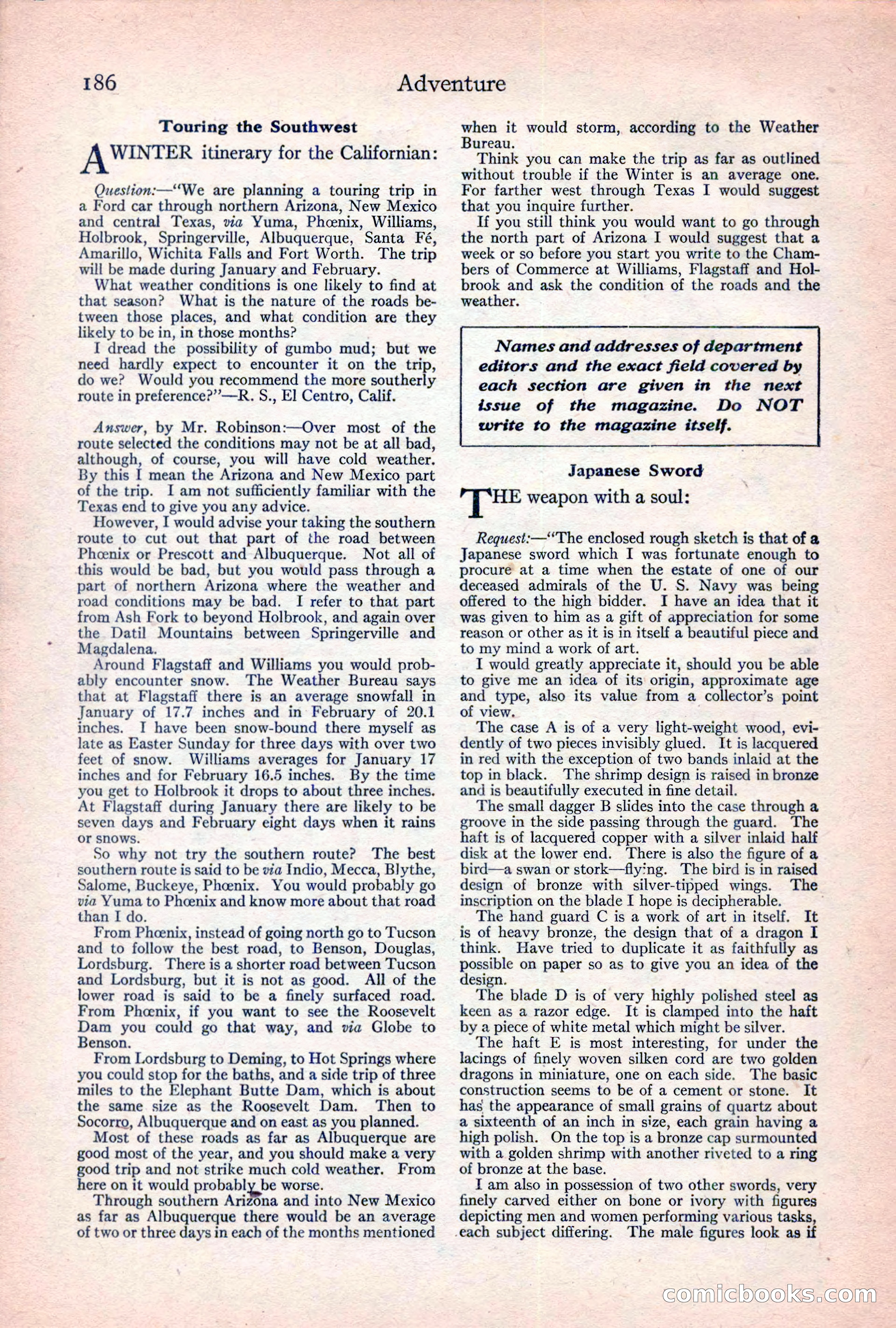 Adventure Magazine Cover — page 196 of 204
