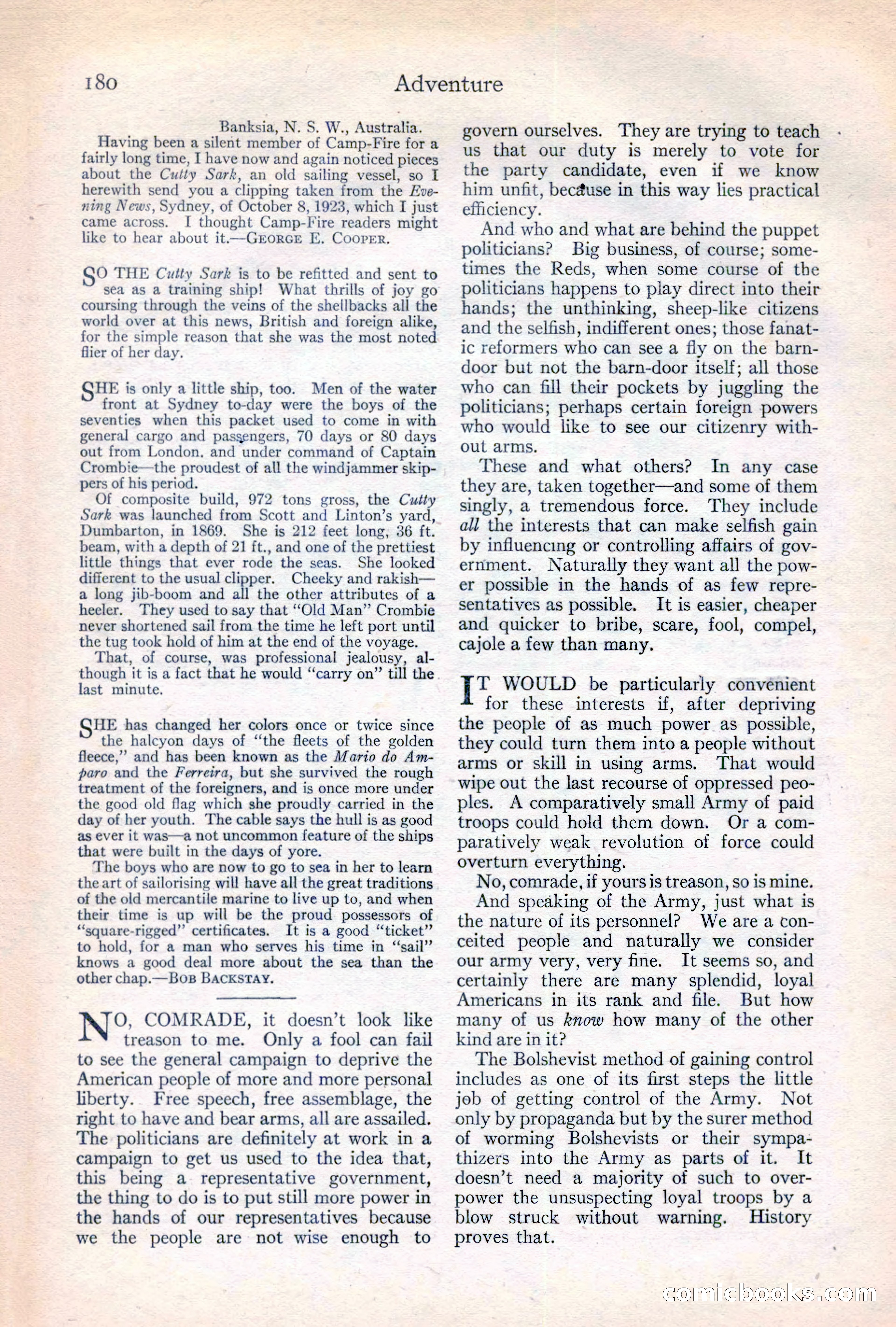 Adventure Magazine Cover — page 182 of 196