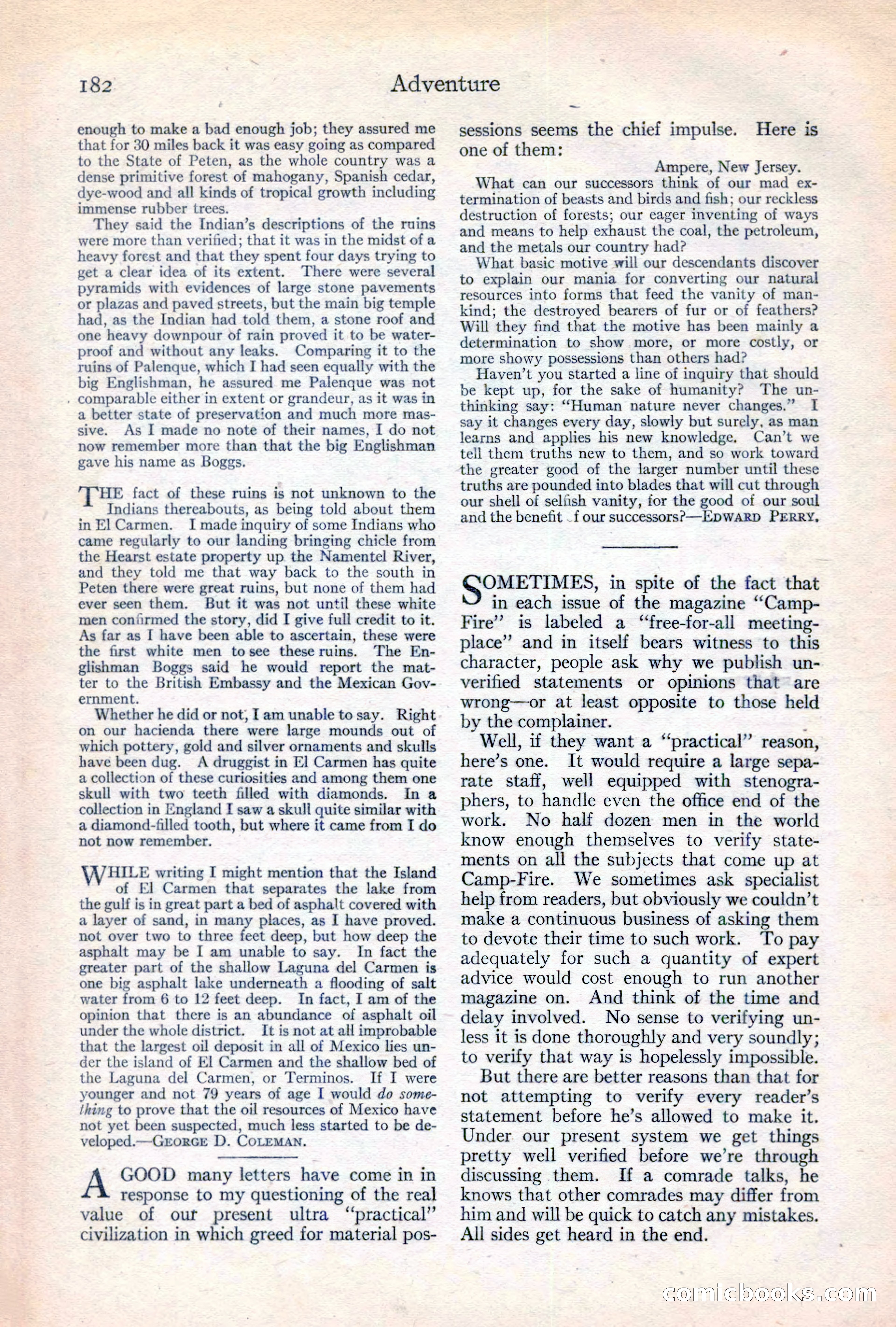 Adventure Magazine Cover — page 184 of 196