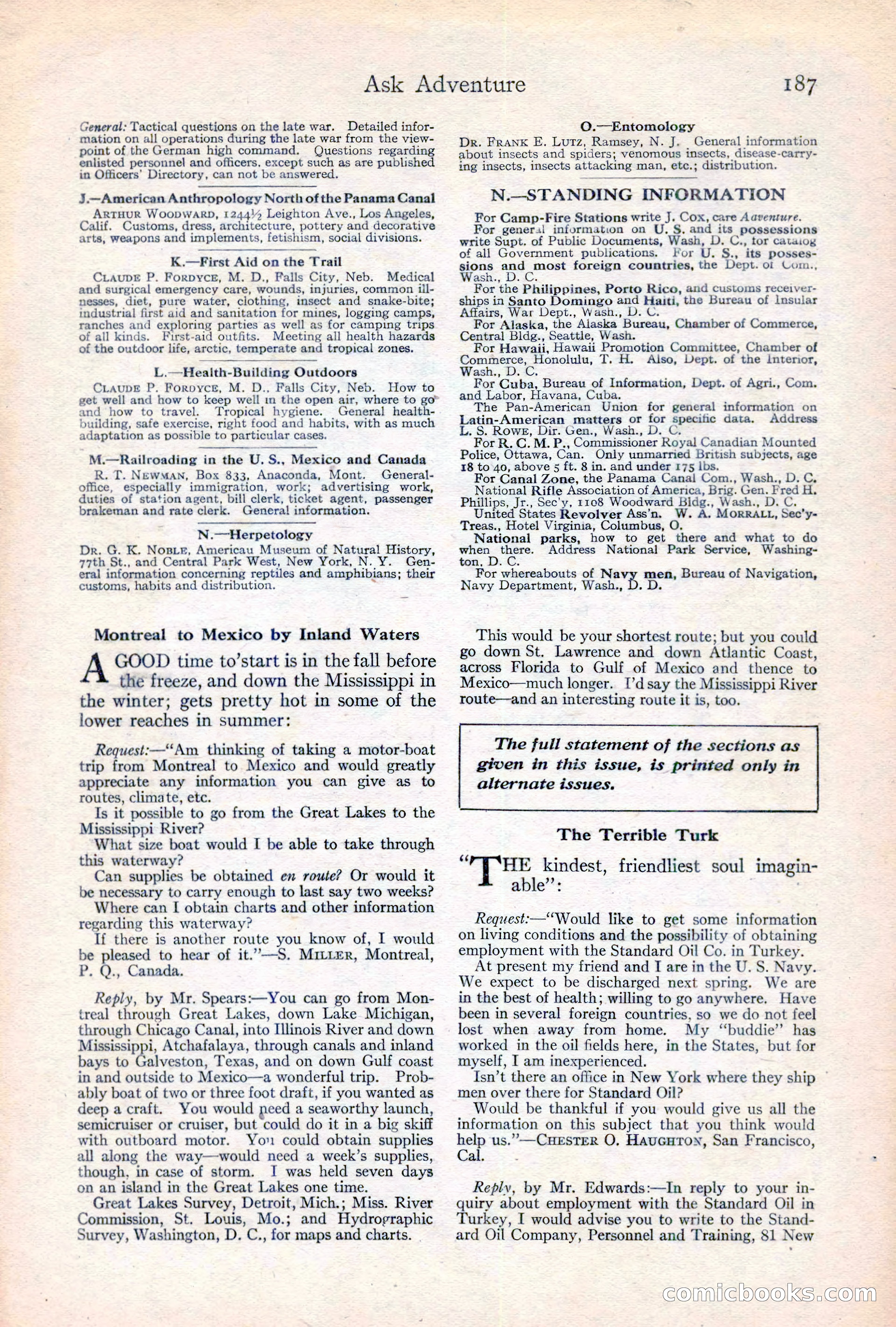 Adventure Magazine Cover — page 189 of 196