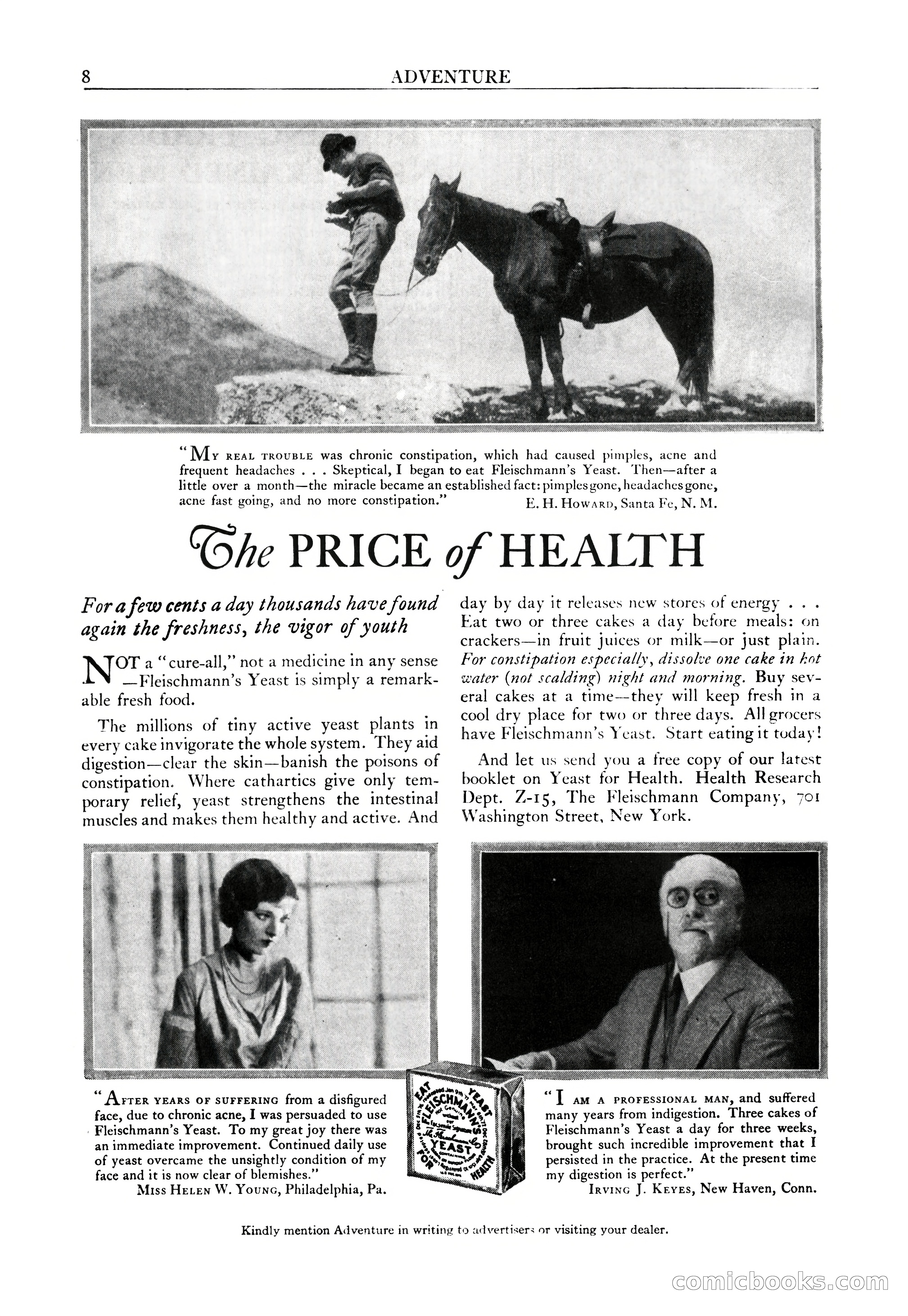 Adventure Magazine Cover, April 30, 1925 — page 10 of 204