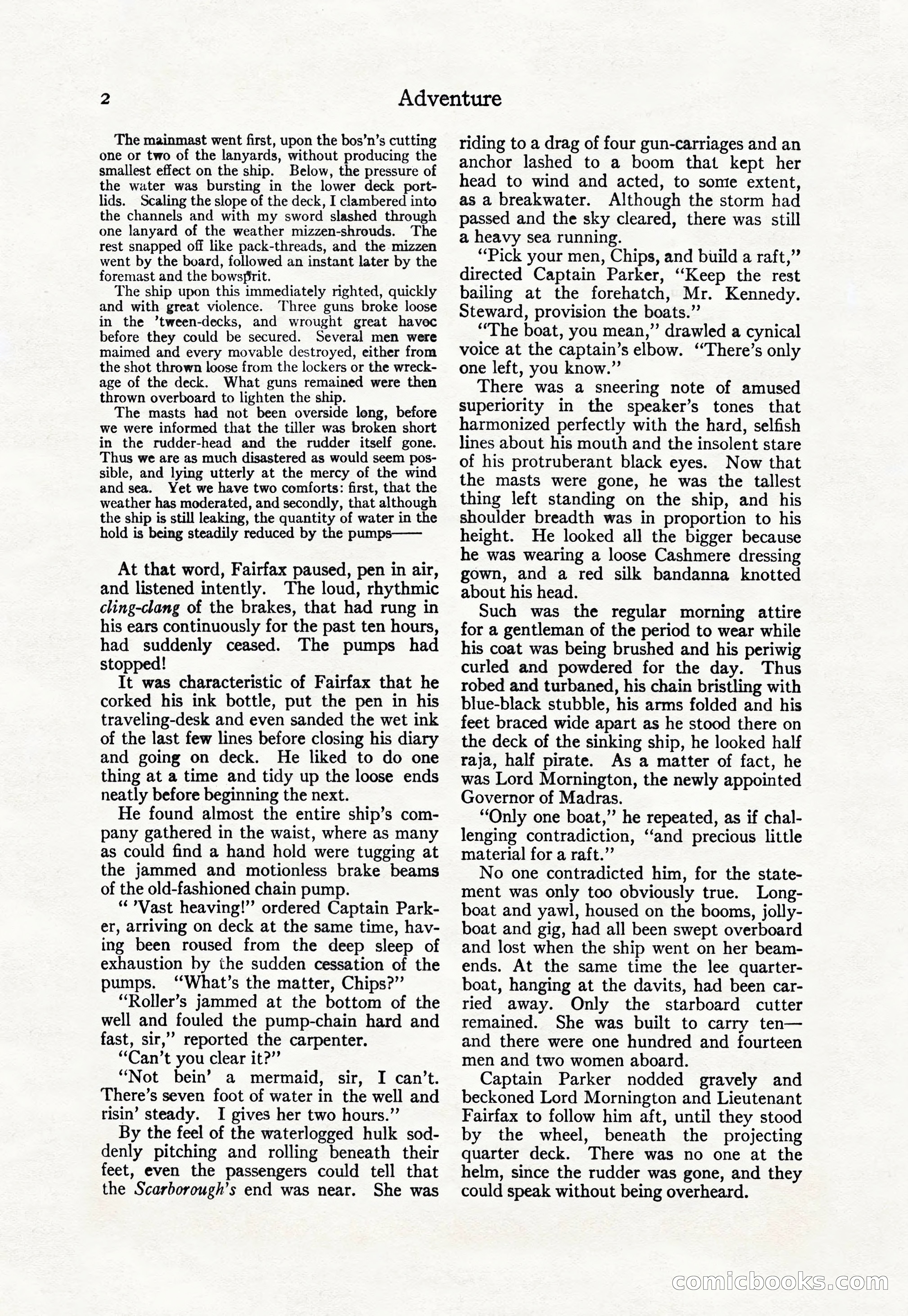 Adventure Magazine Cover, April 30, 1925 — page 12 of 204