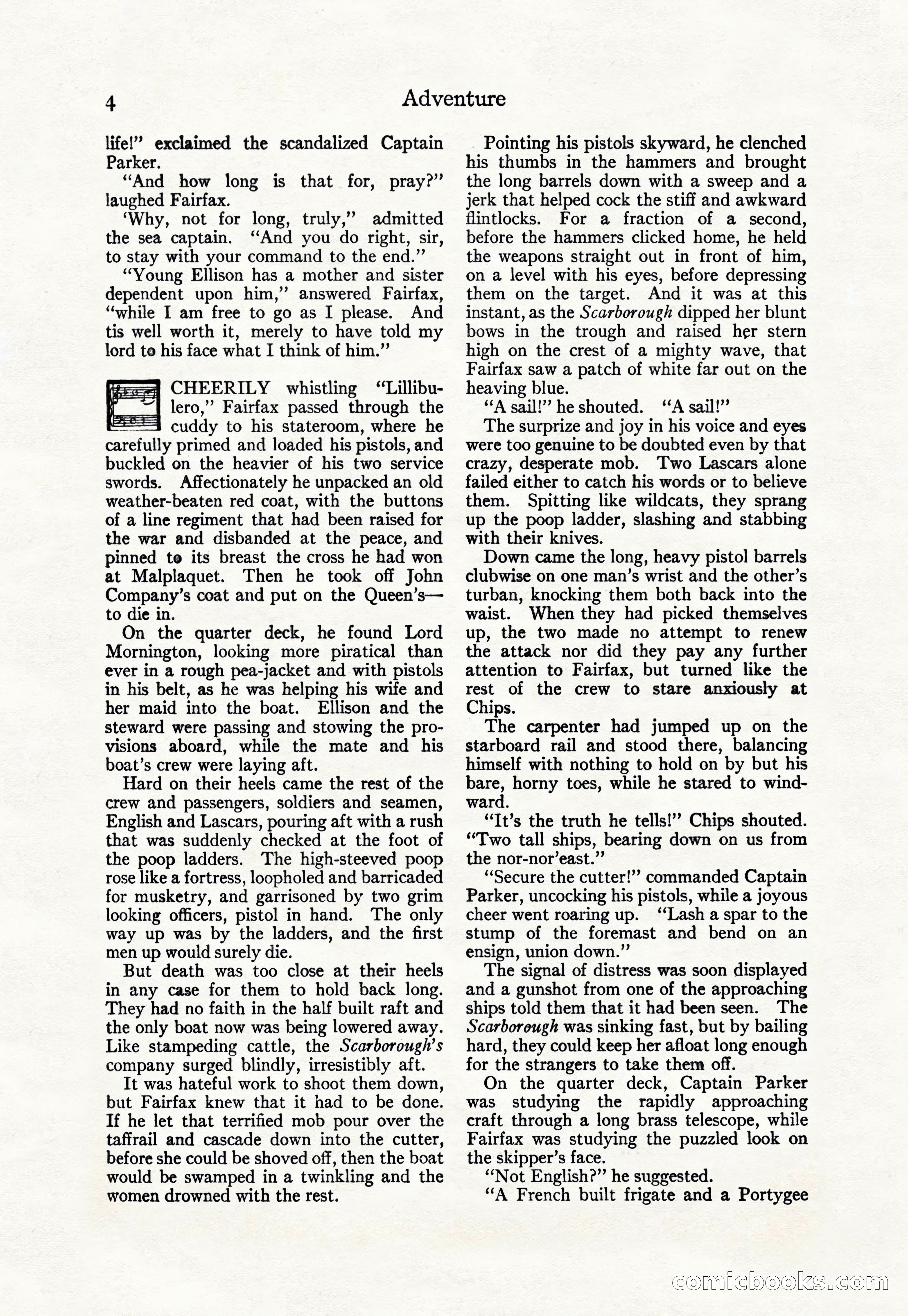 Adventure Magazine Cover, April 30, 1925 — page 14 of 204