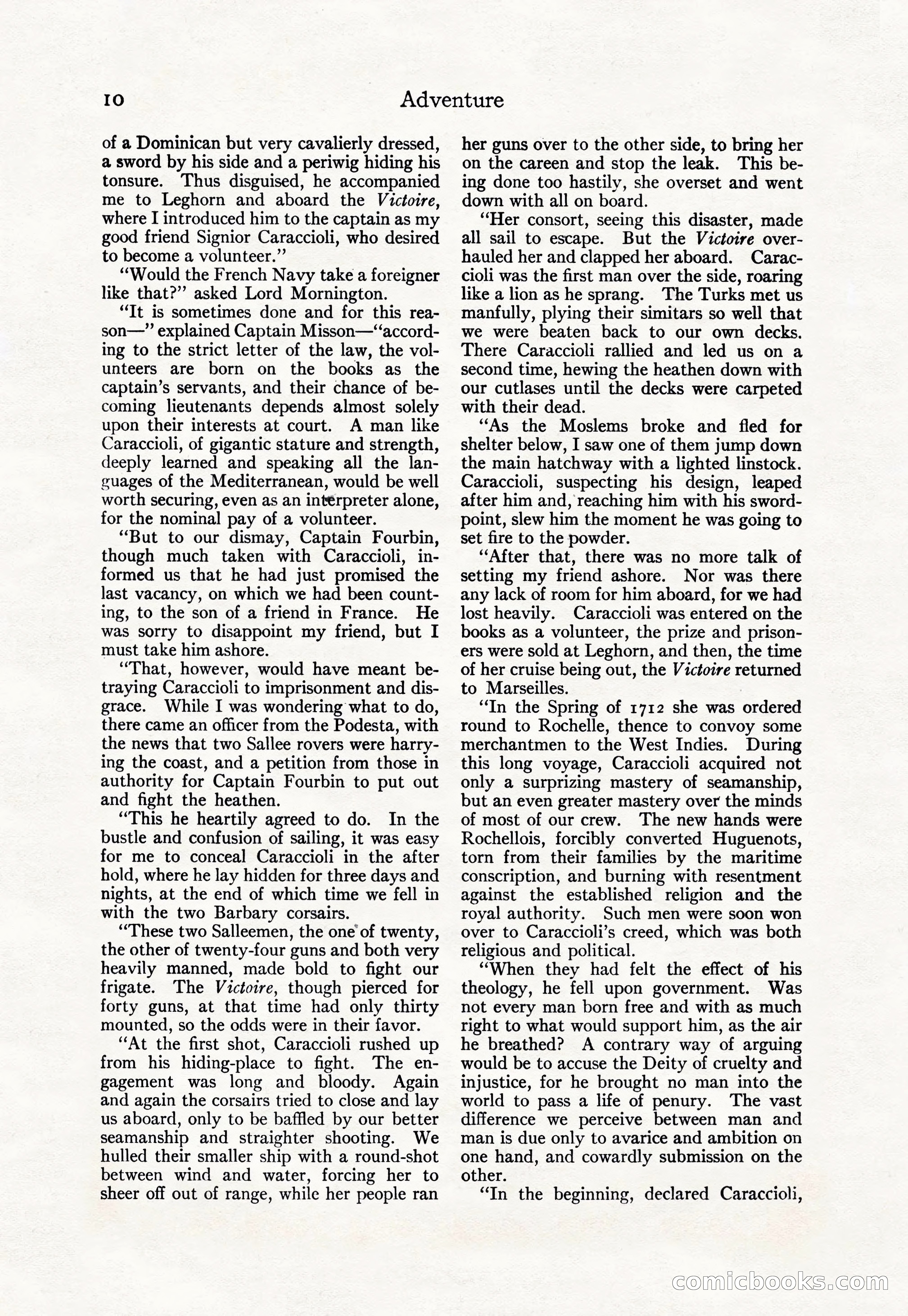 Adventure Magazine Cover, April 30, 1925 — page 20 of 204