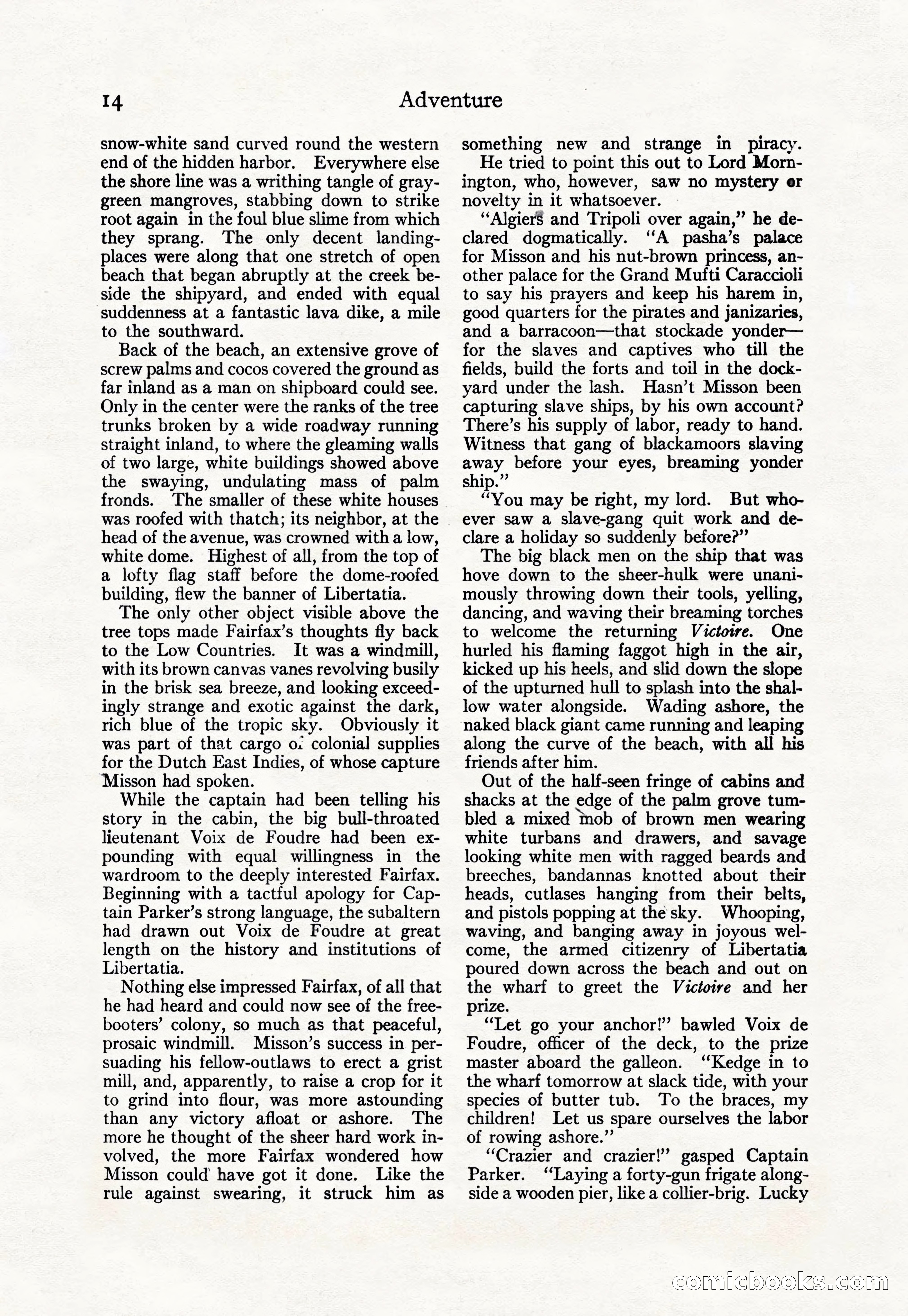 Adventure Magazine Cover, April 30, 1925 — page 24 of 204