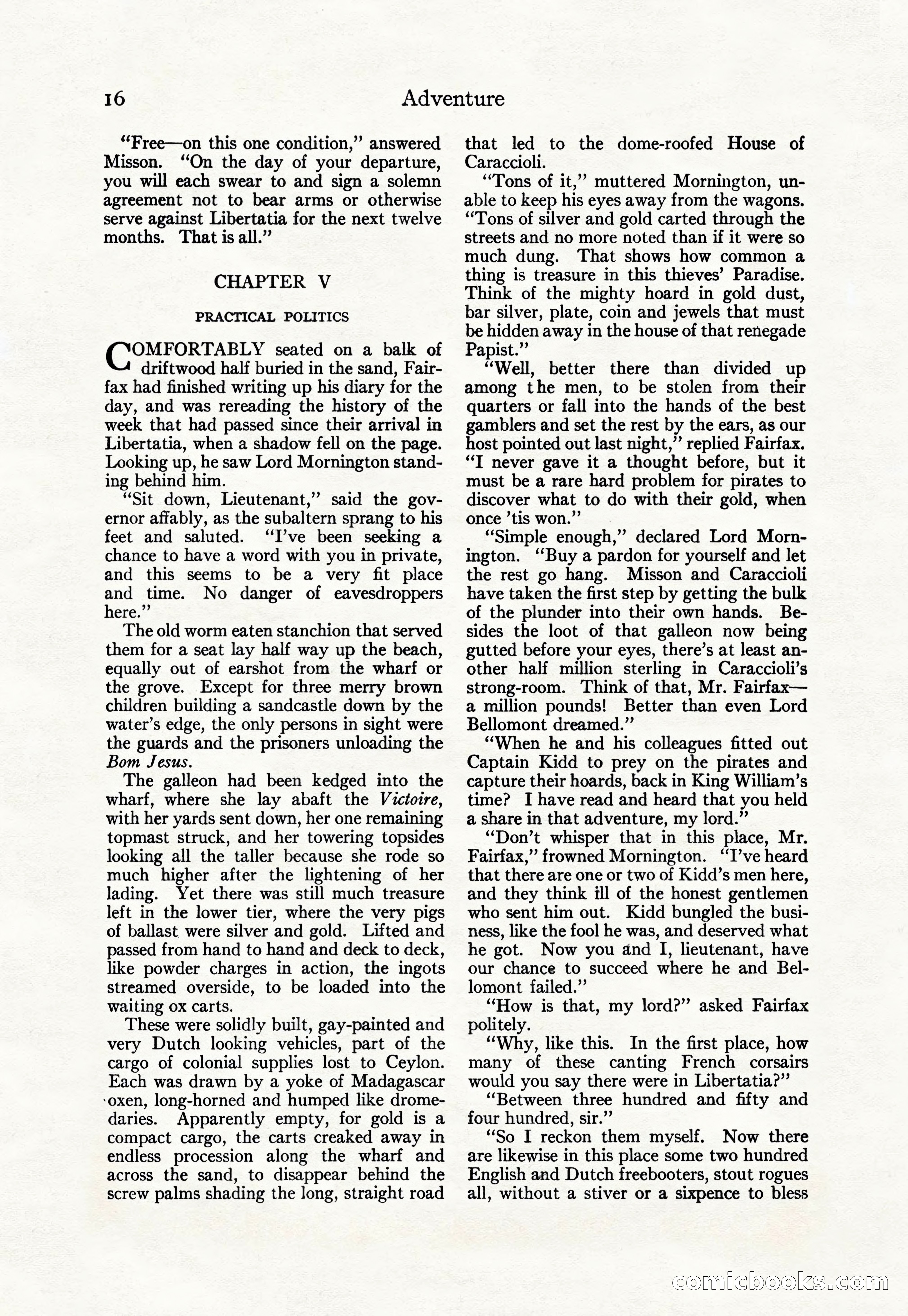 Adventure Magazine Cover, April 30, 1925 — page 26 of 204