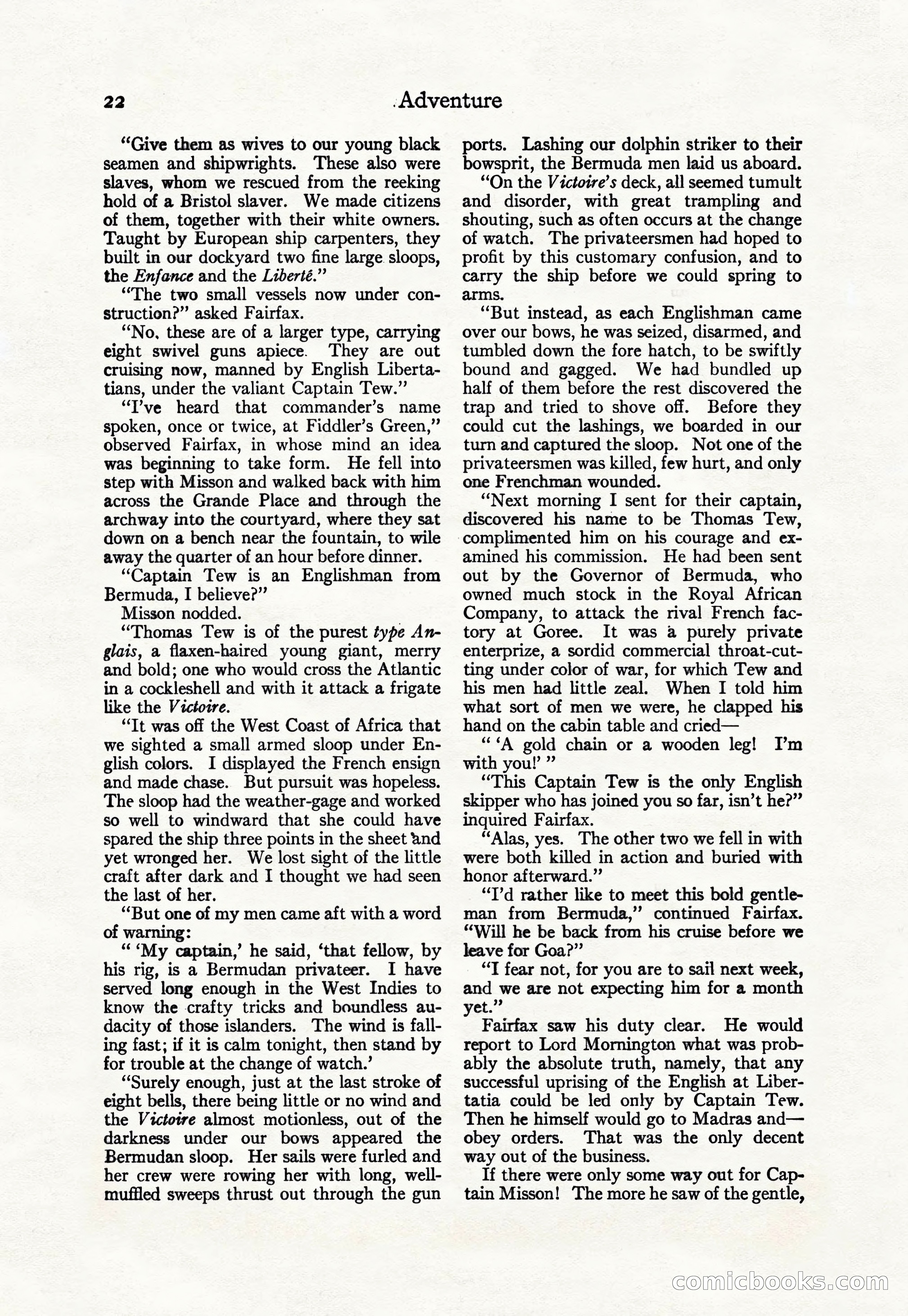Adventure Magazine Cover, April 30, 1925 — page 32 of 204