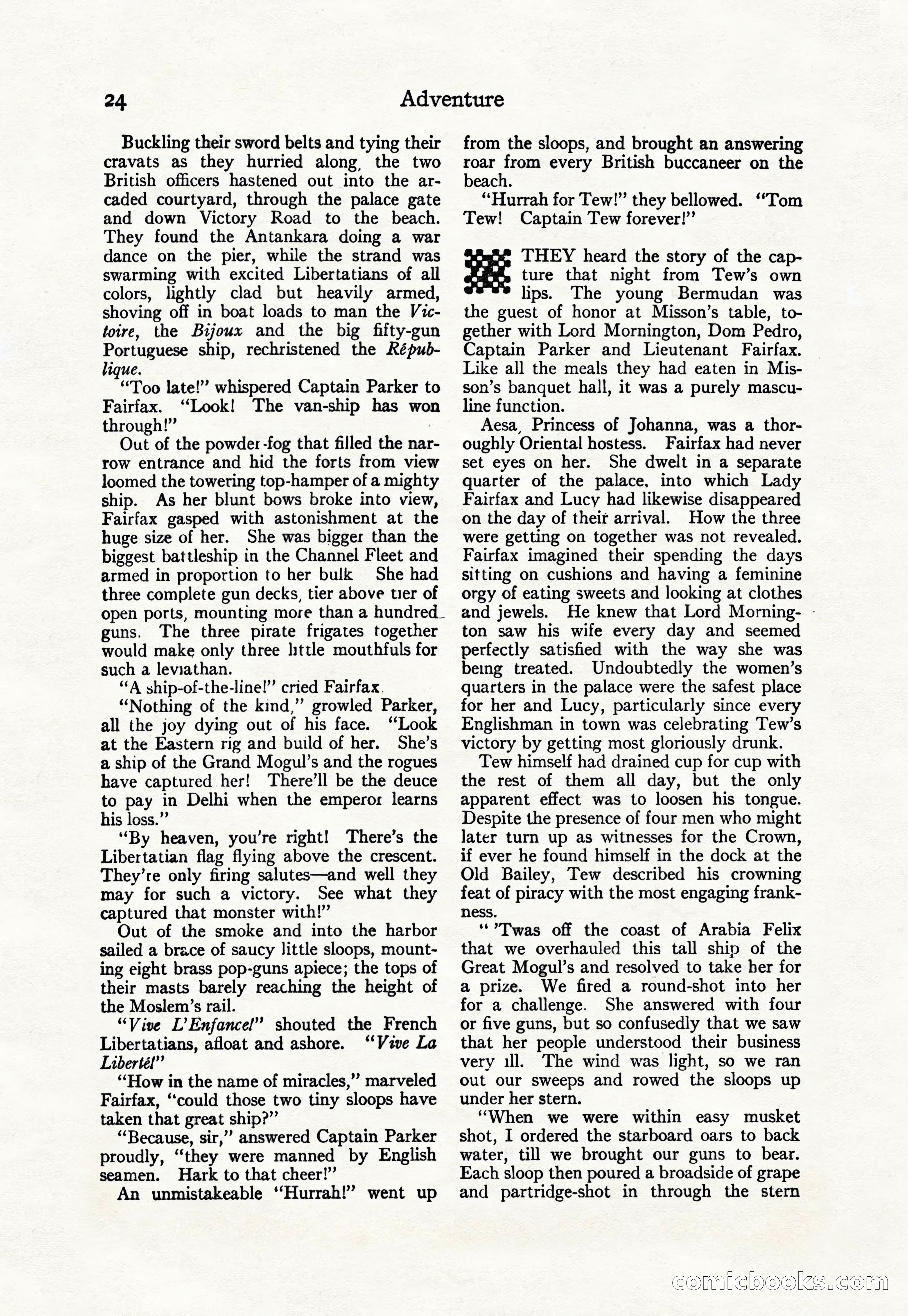 Adventure Magazine Cover, April 30, 1925 — page 34 of 204