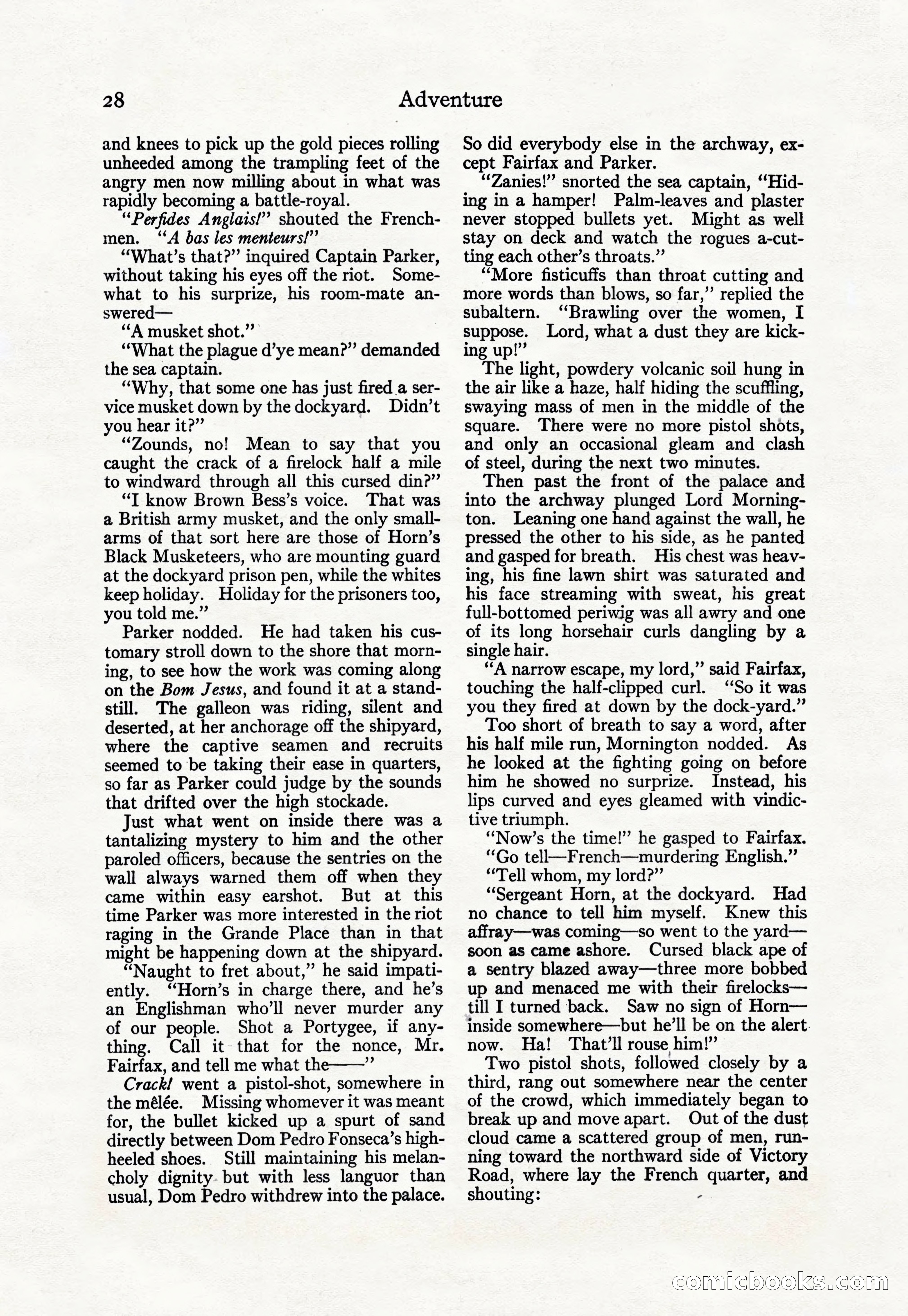 Adventure Magazine Cover, April 30, 1925 — page 38 of 204