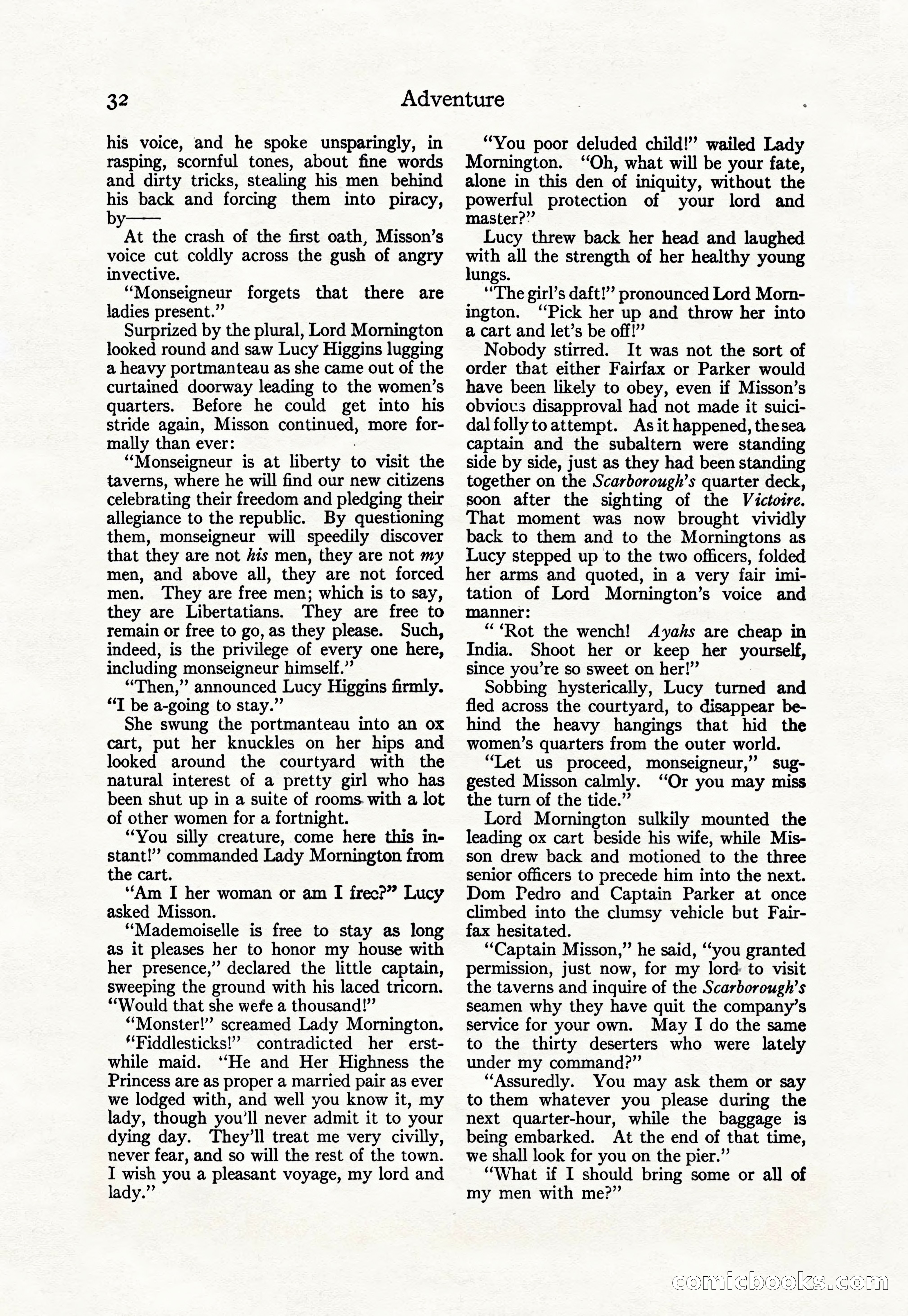 Adventure Magazine Cover, April 30, 1925 — page 42 of 204