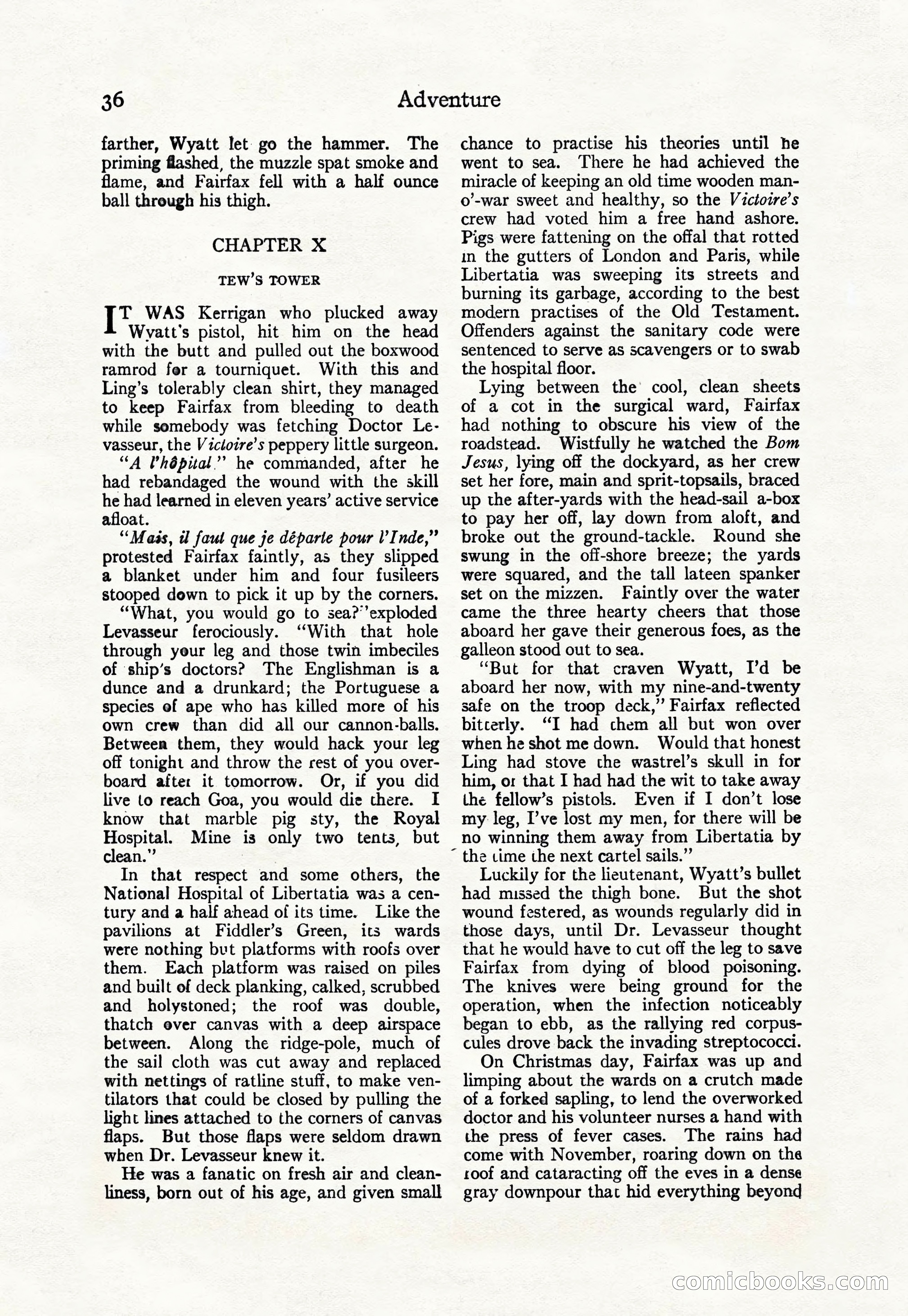 Adventure Magazine Cover, April 30, 1925 — page 46 of 204