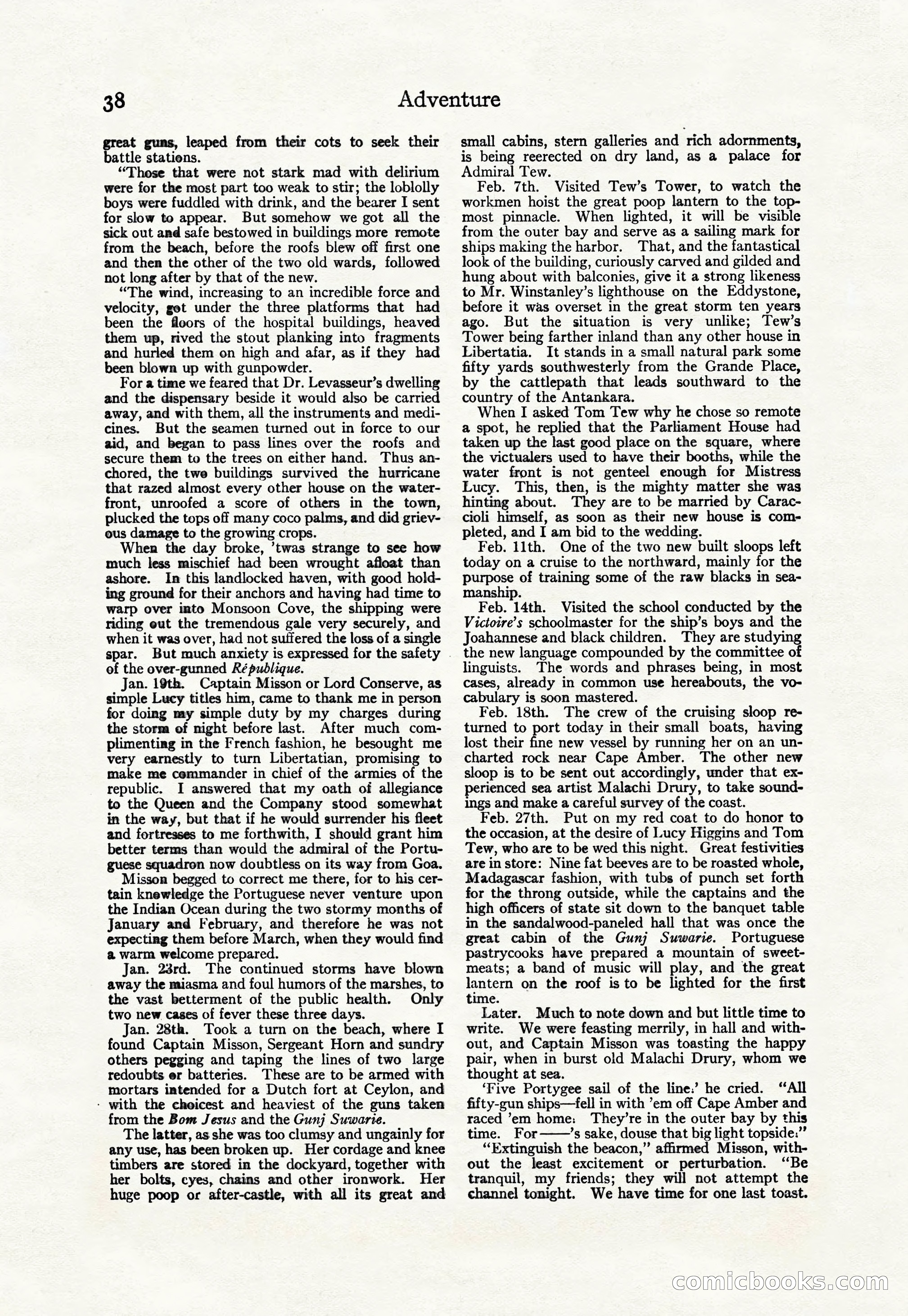Adventure Magazine Cover, April 30, 1925 — page 48 of 204