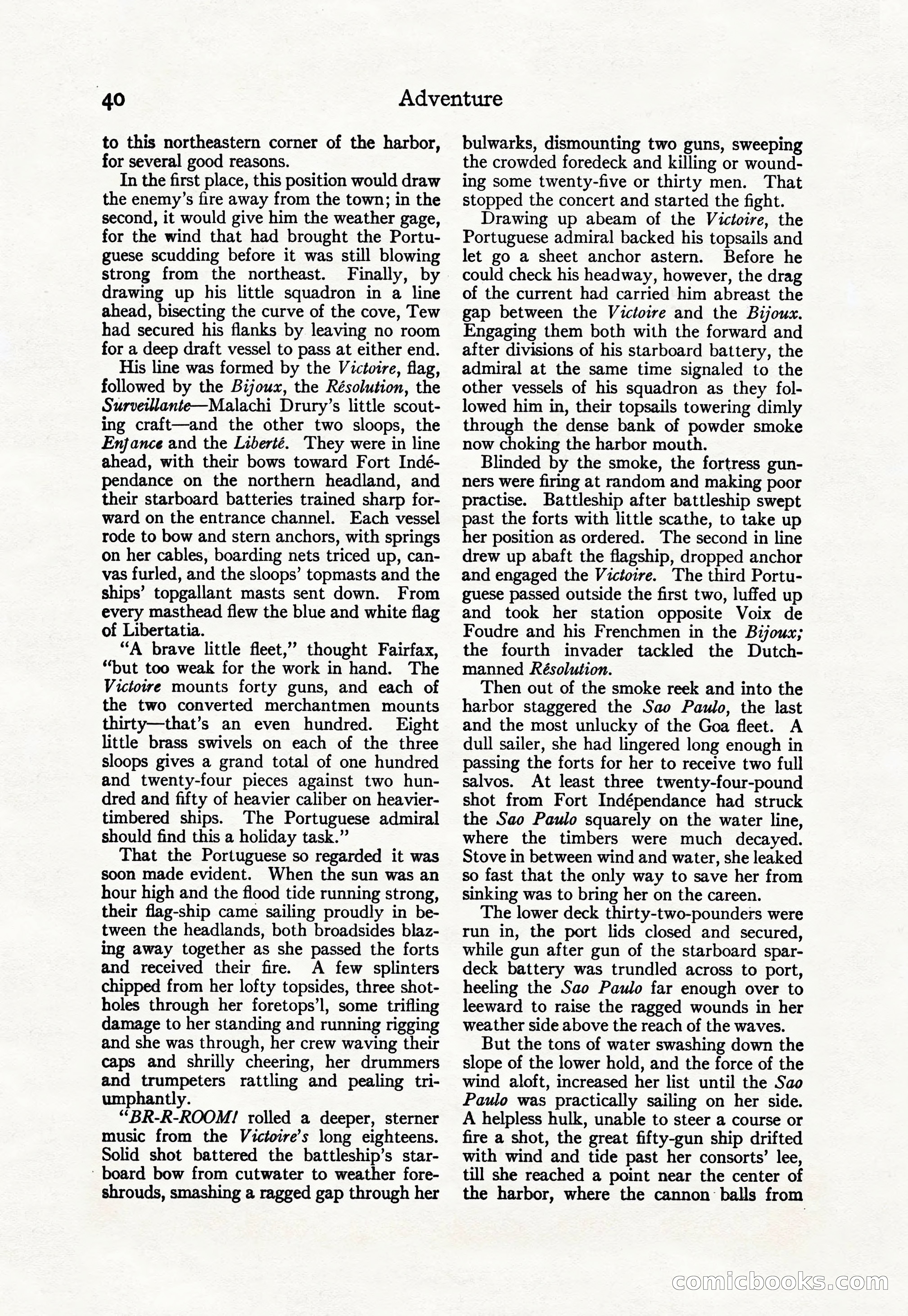 Adventure Magazine Cover, April 30, 1925 — page 50 of 204