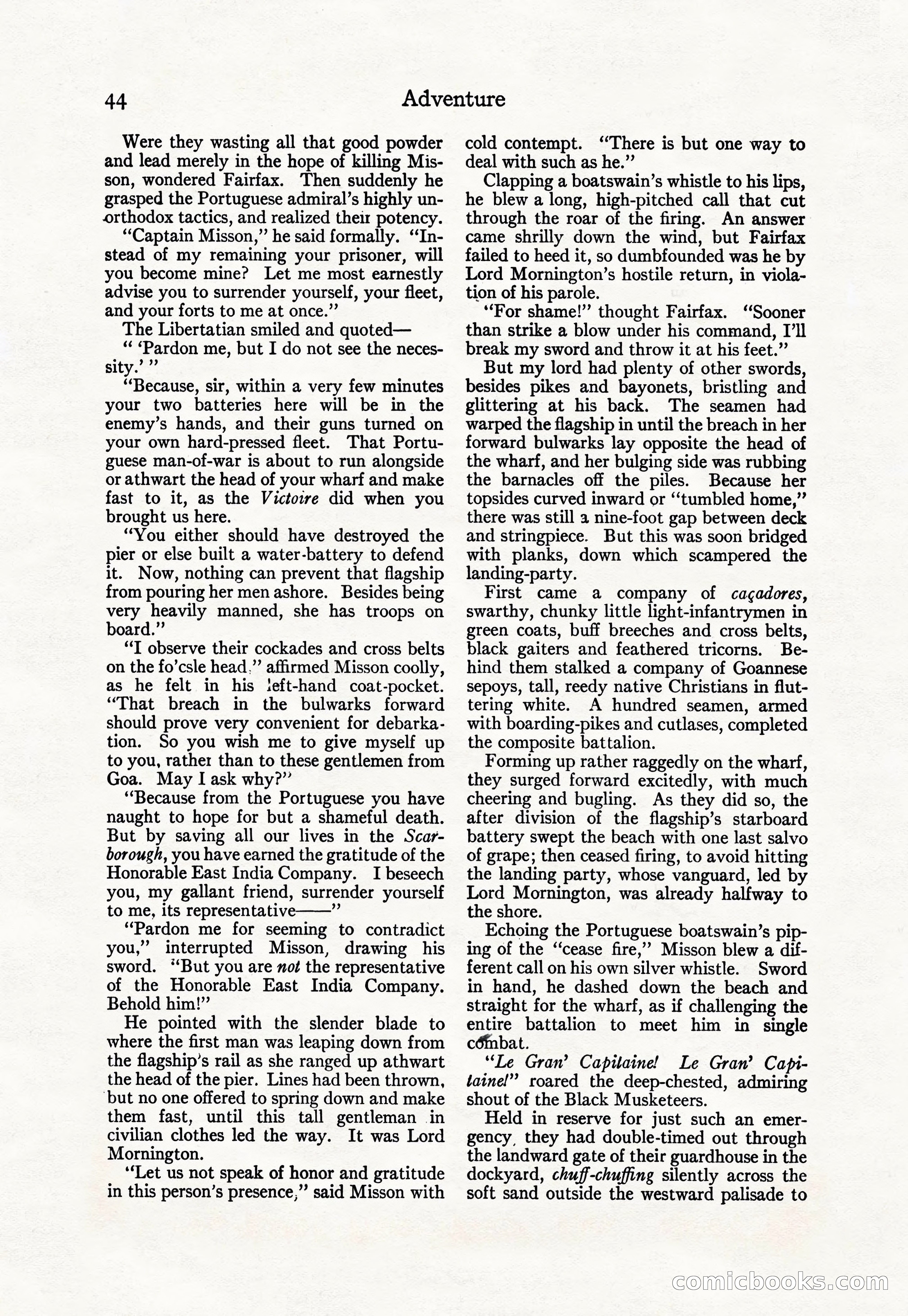 Adventure Magazine Cover, April 30, 1925 — page 54 of 204