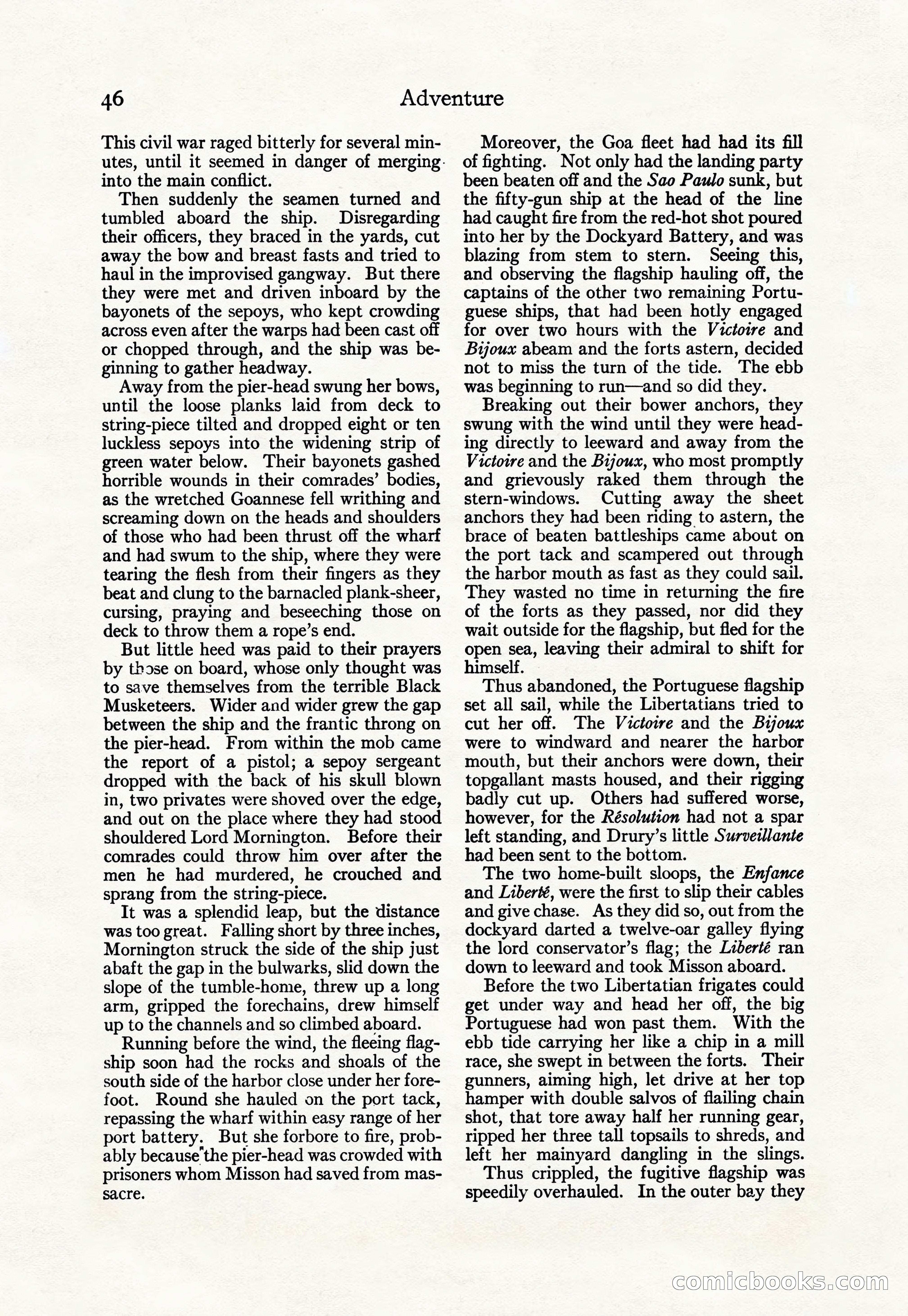 Adventure Magazine Cover, April 30, 1925 — page 56 of 204