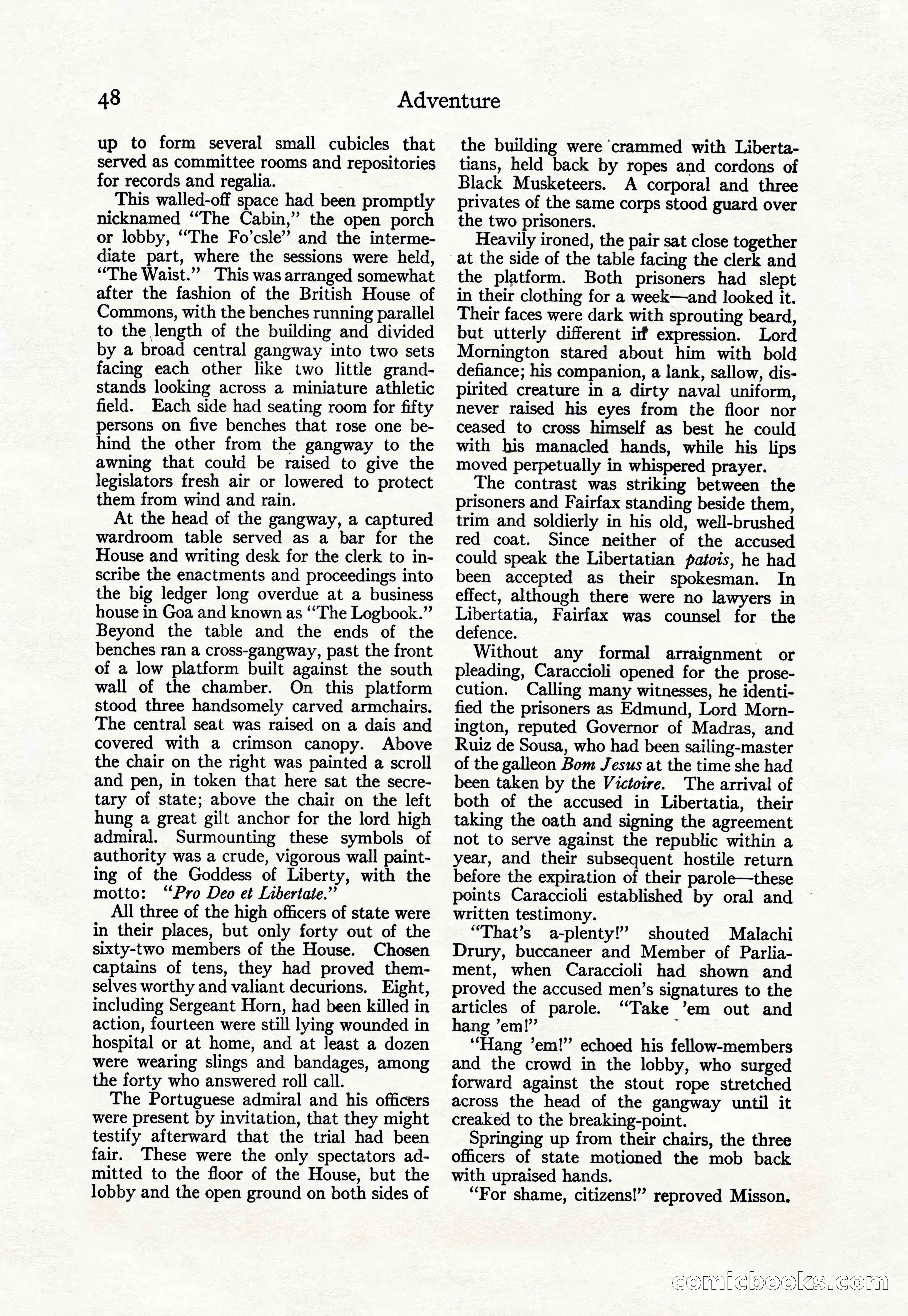 Adventure Magazine Cover, April 30, 1925 — page 58 of 204
