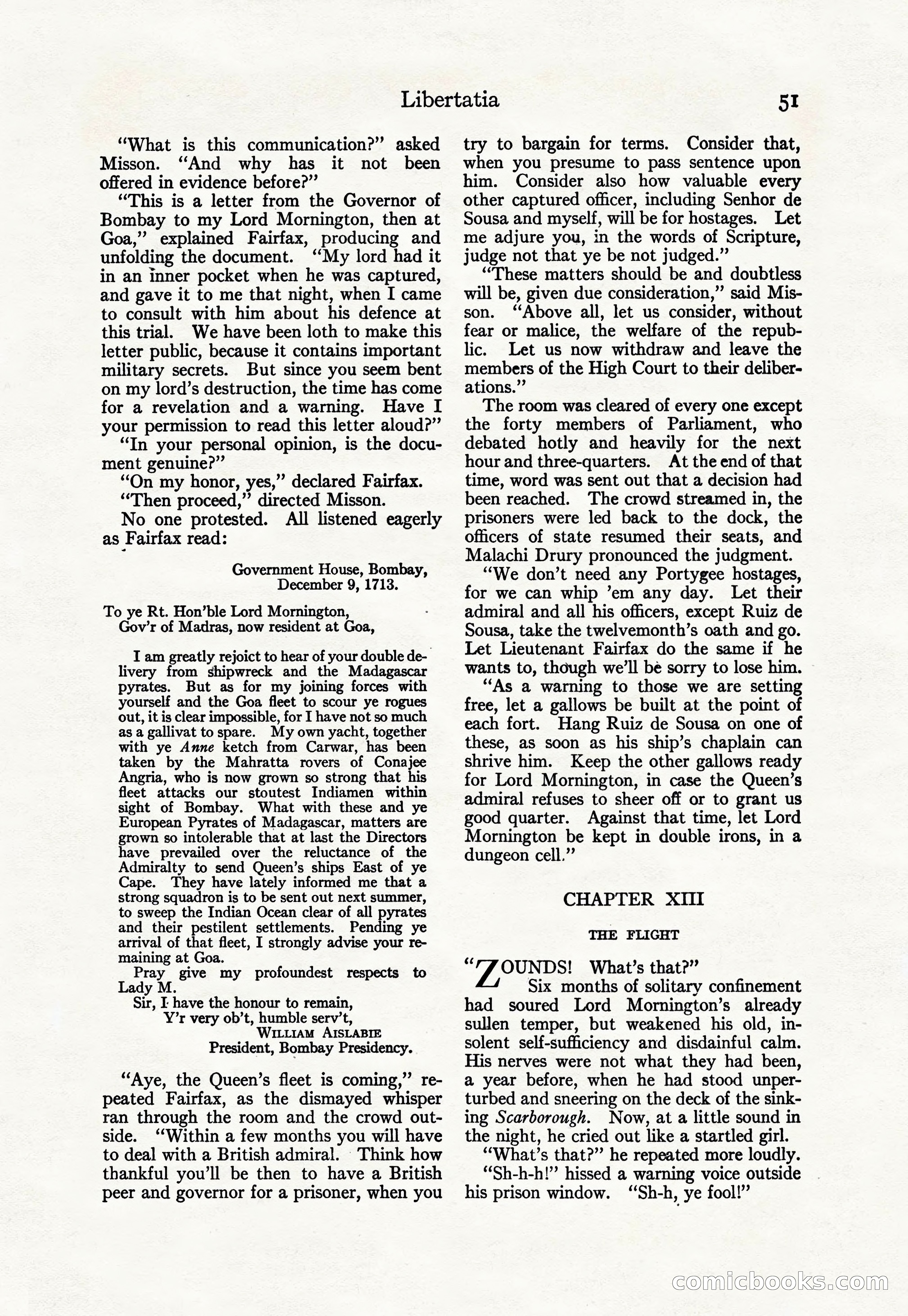 Adventure Magazine Cover, April 30, 1925 — page 61 of 204