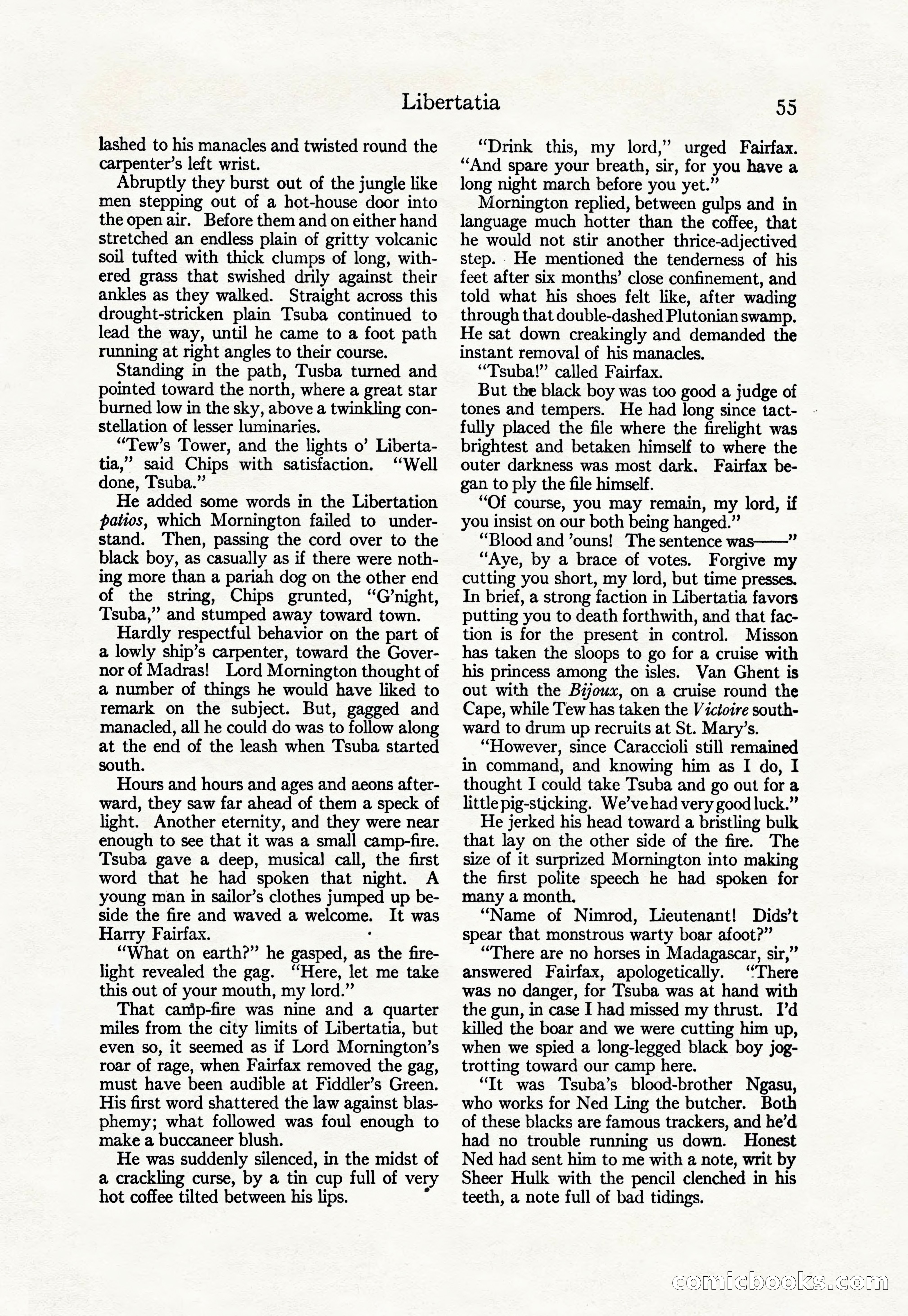 Adventure Magazine Cover, April 30, 1925 — page 65 of 204