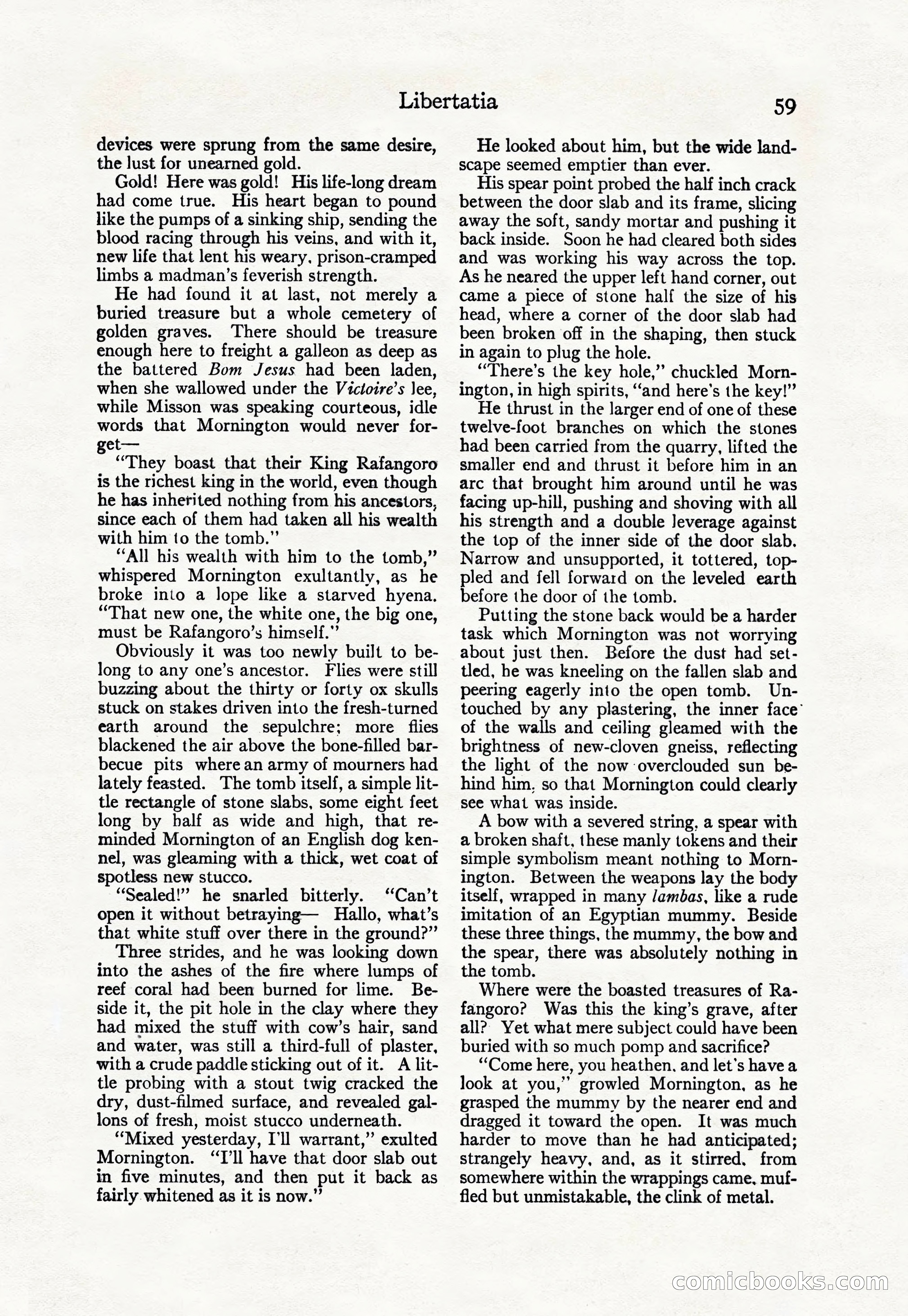 Adventure Magazine Cover, April 30, 1925 — page 69 of 204