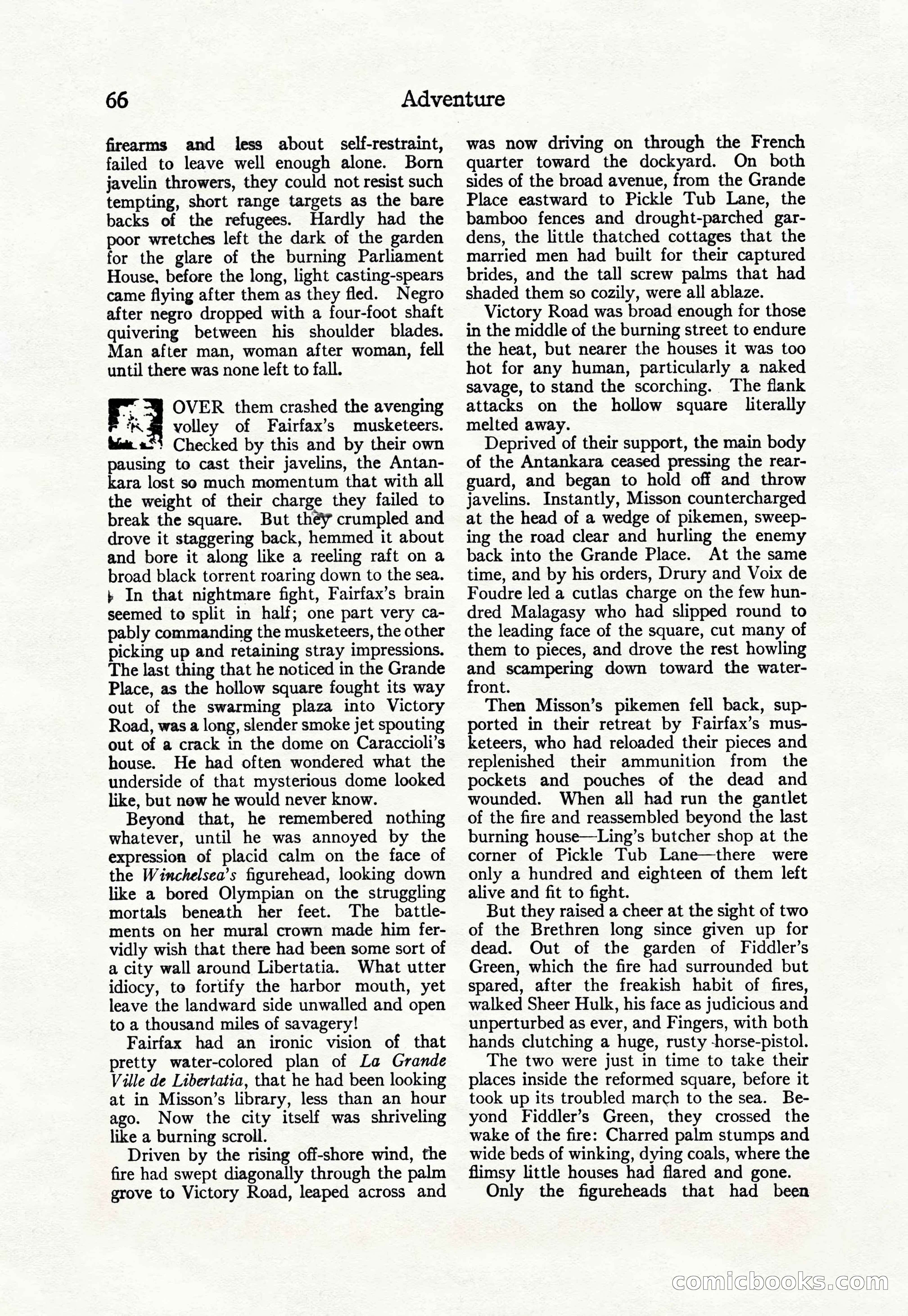 Adventure Magazine Cover, April 30, 1925 — page 76 of 204