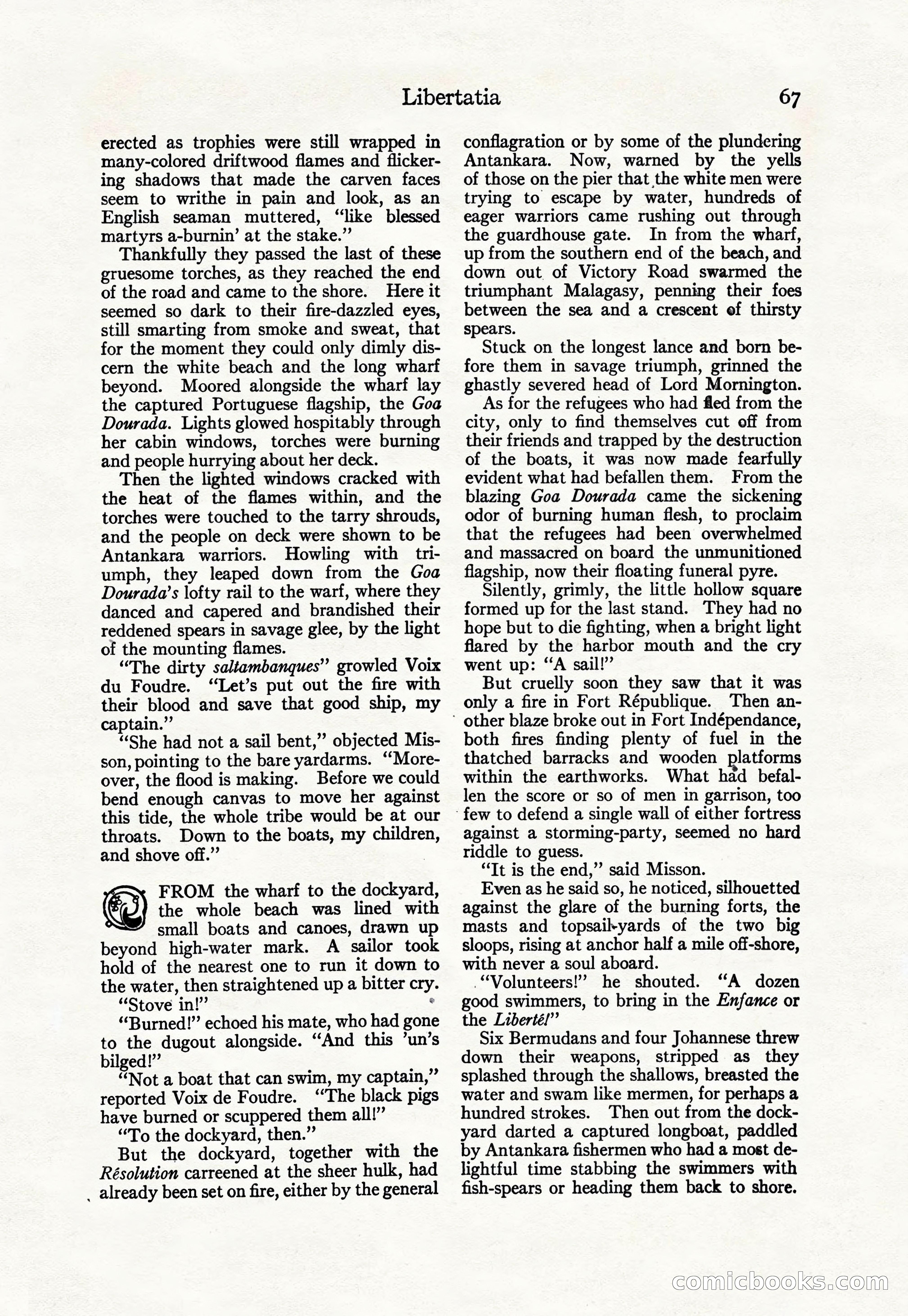 Adventure Magazine Cover, April 30, 1925 — page 77 of 204