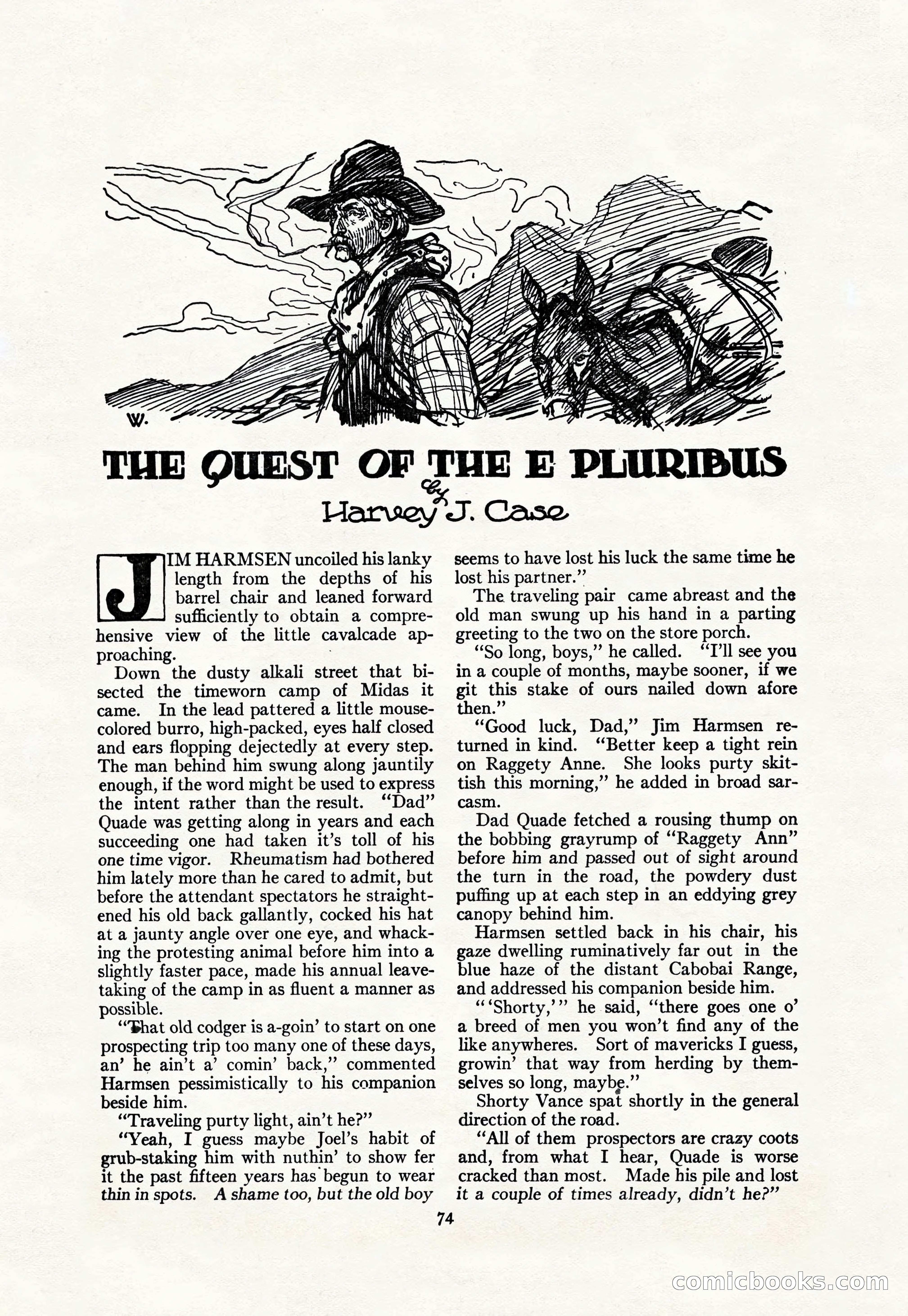 Adventure Magazine Cover, April 30, 1925 — page 84 of 204