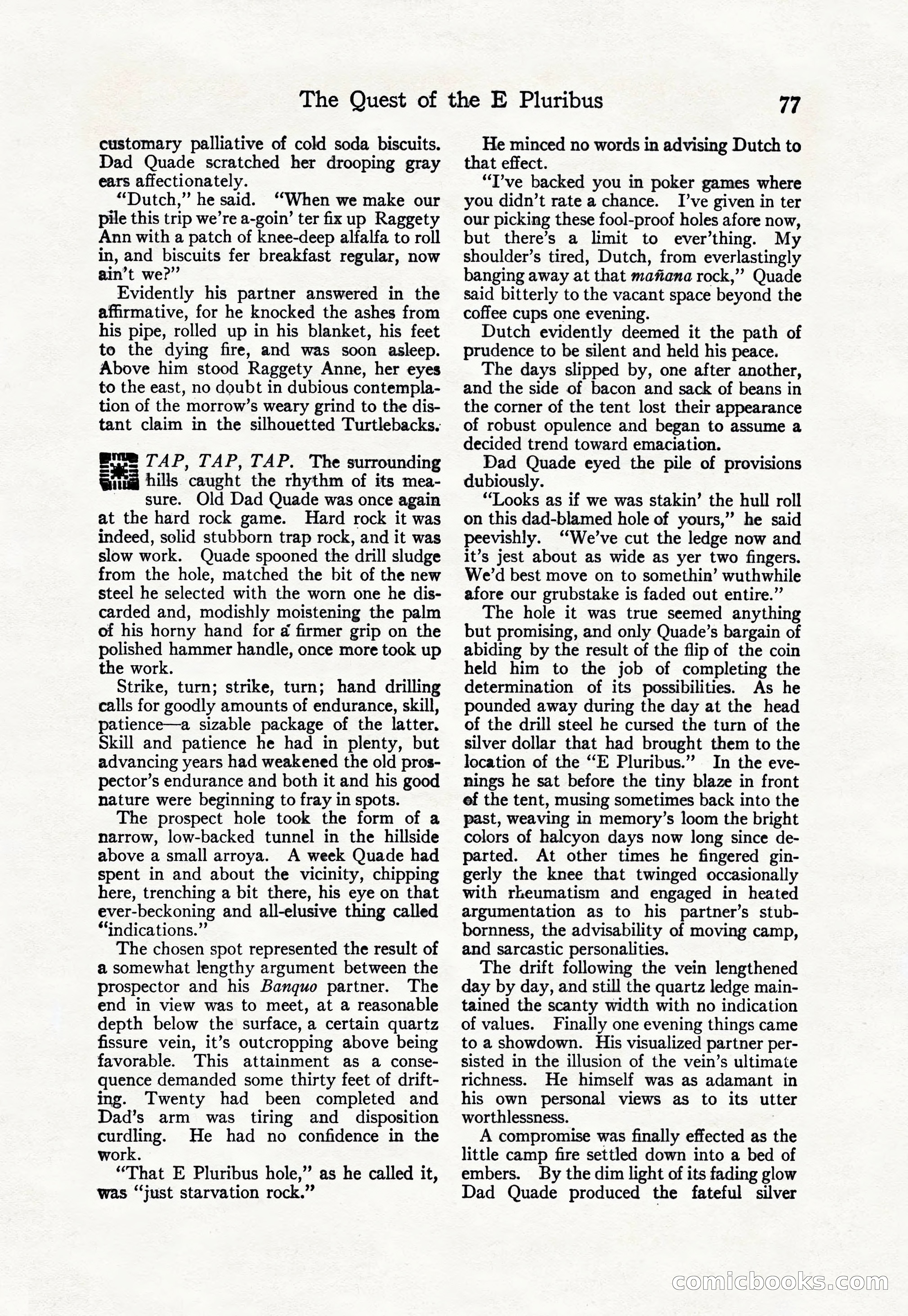 Adventure Magazine Cover, April 30, 1925 — page 87 of 204