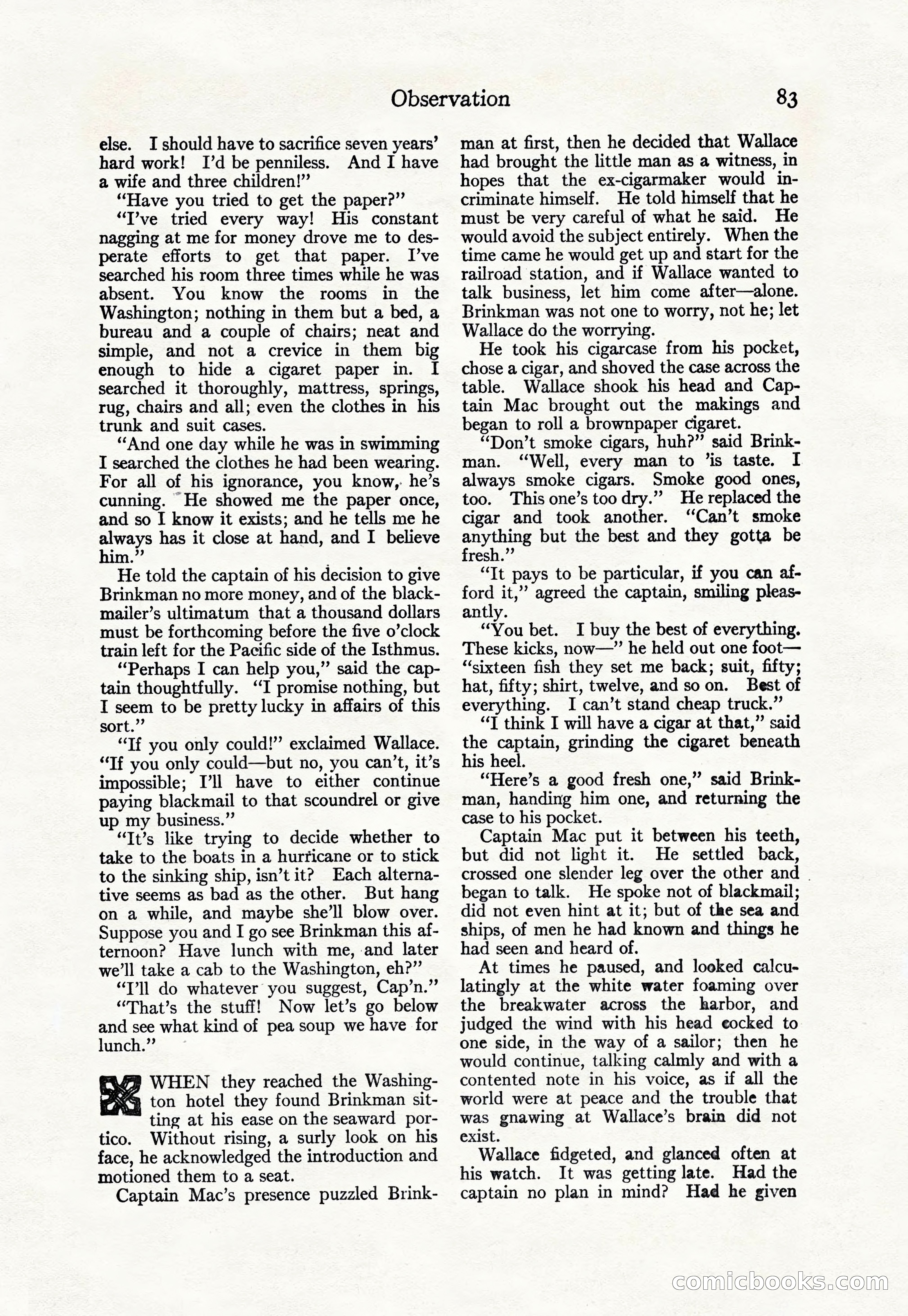 Adventure Magazine Cover, April 30, 1925 — page 93 of 204