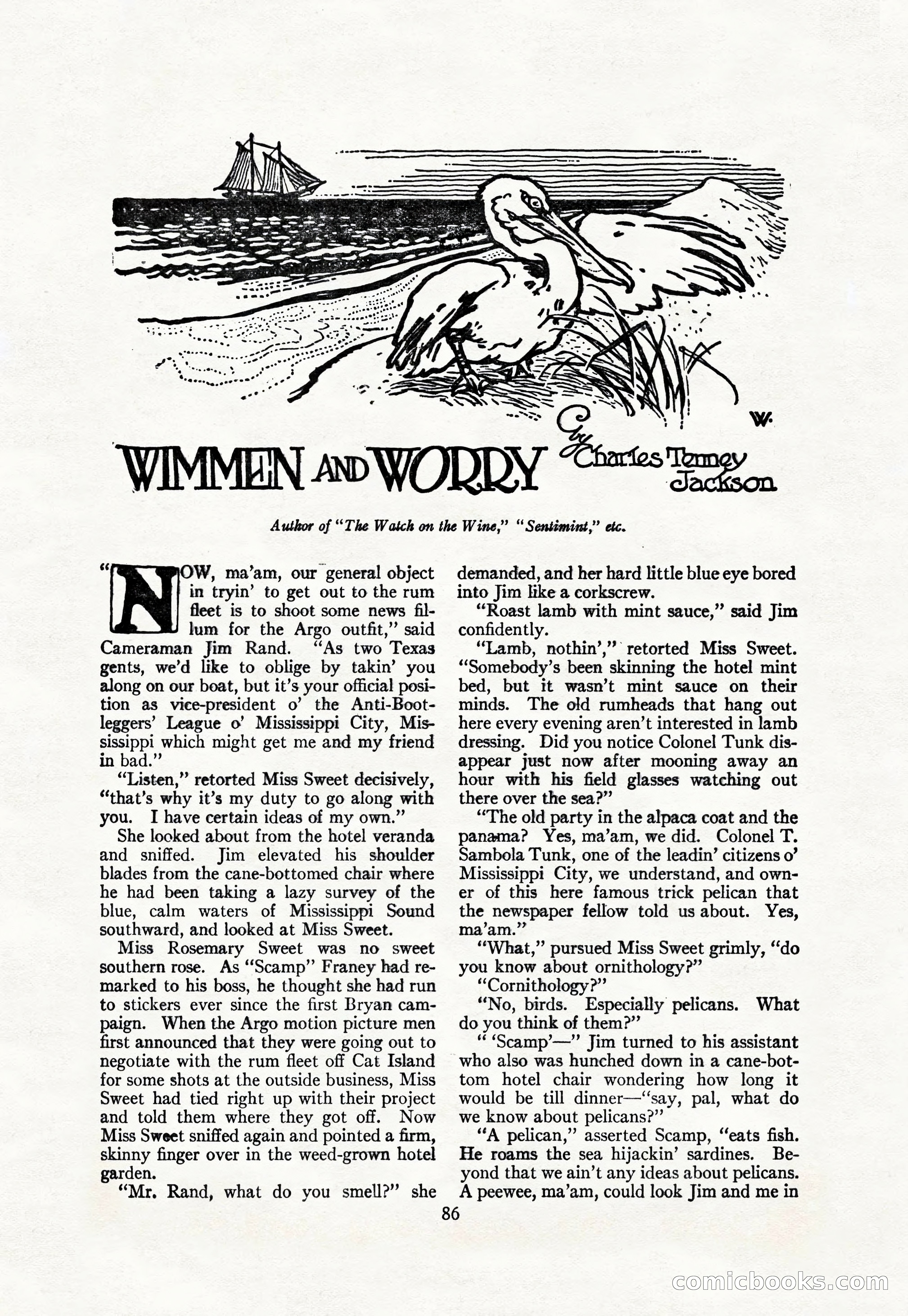 Adventure Magazine Cover, April 30, 1925 — page 96 of 204