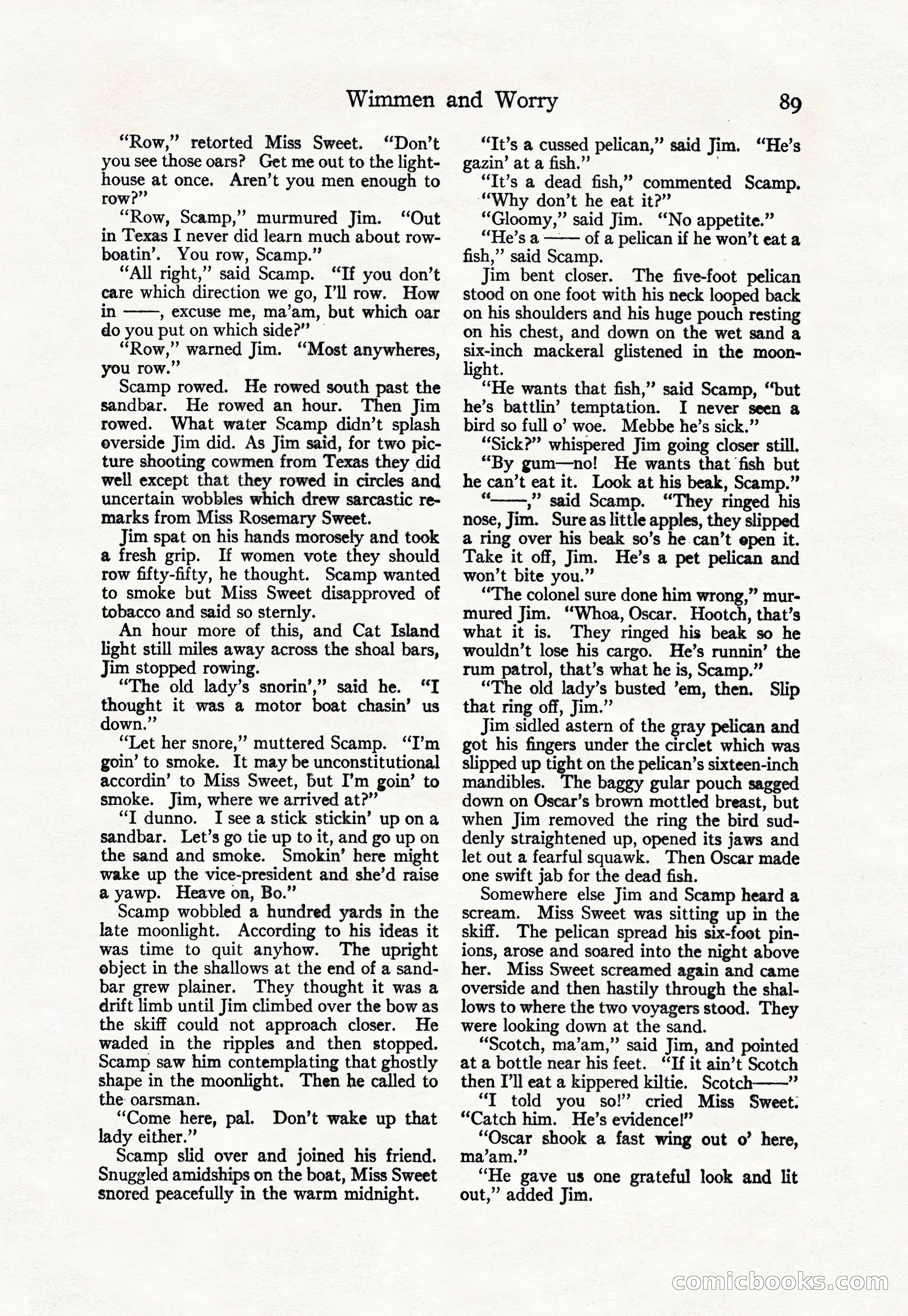 Adventure Magazine Cover, April 30, 1925 — page 99 of 204