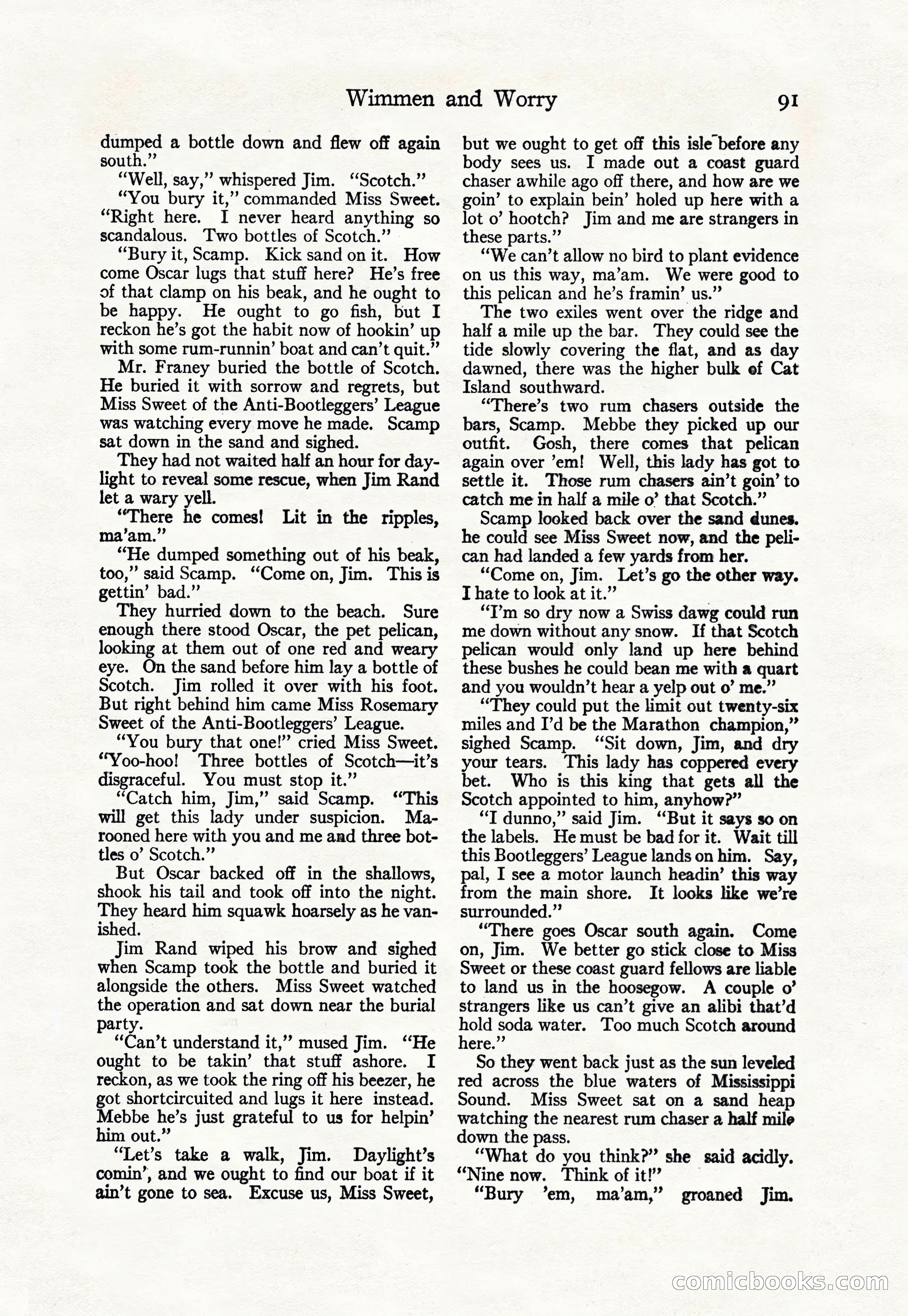 Adventure Magazine Cover, April 30, 1925 — page 101 of 204