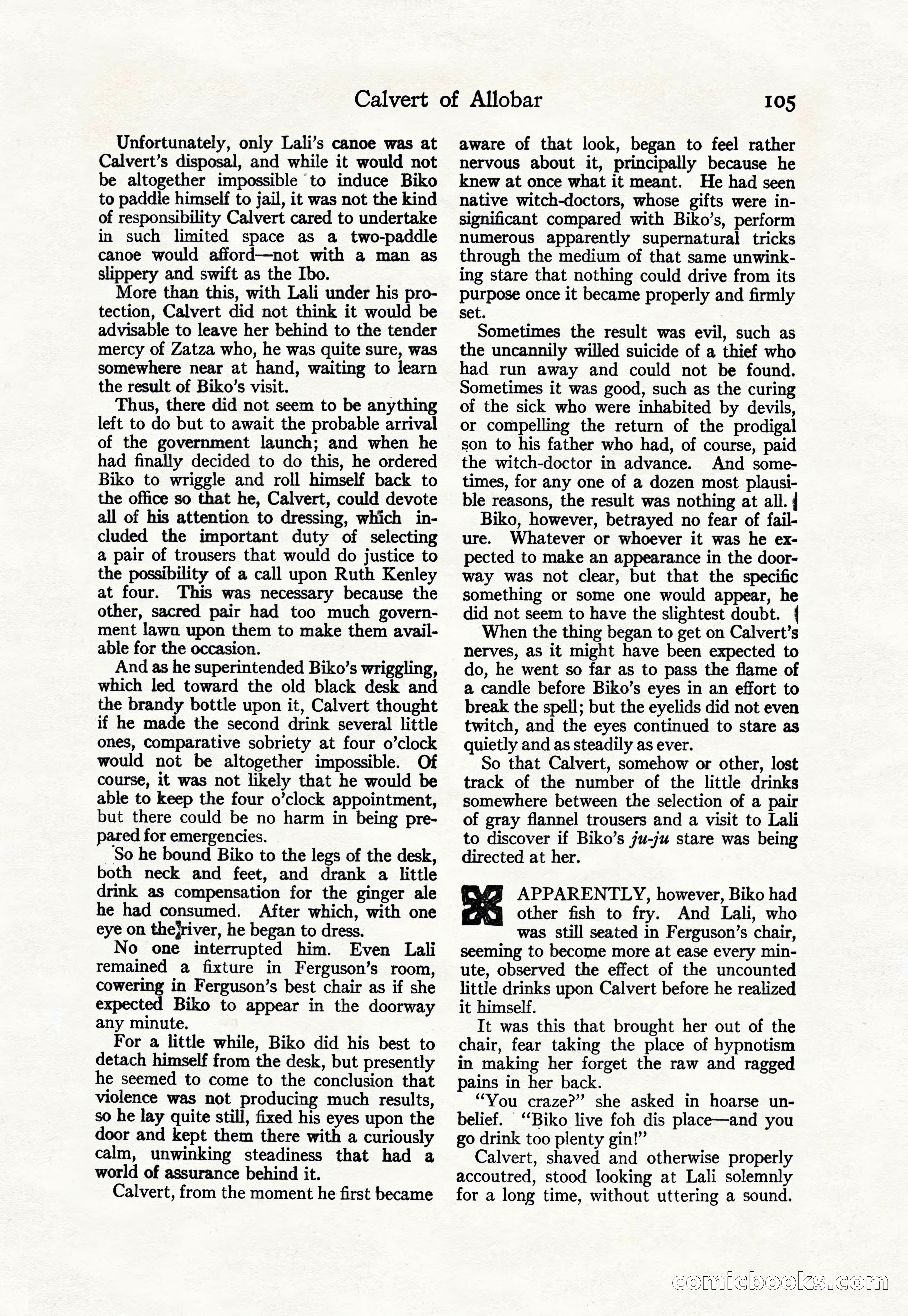 Adventure Magazine Cover, April 30, 1925 — page 115 of 204