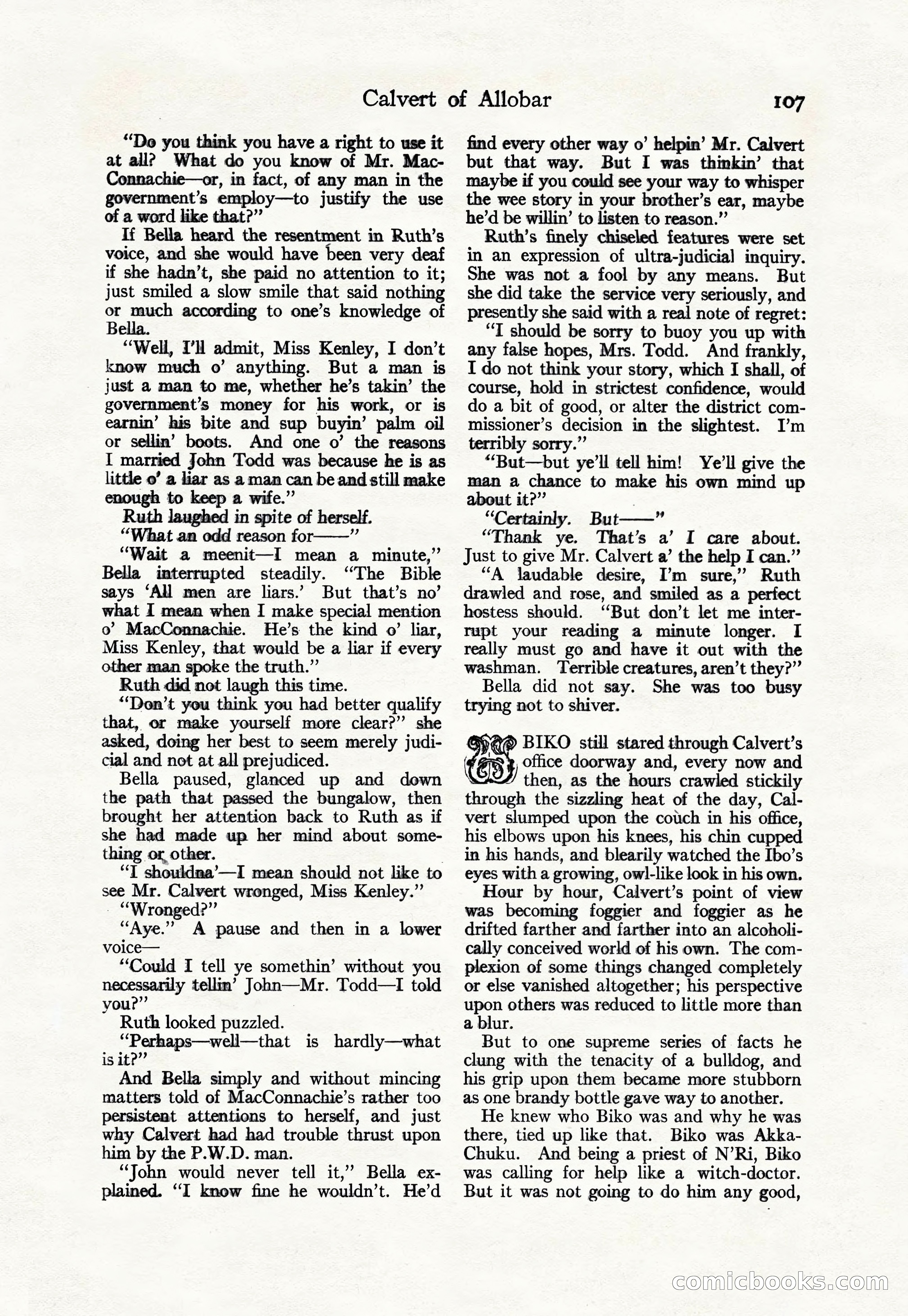 Adventure Magazine Cover, April 30, 1925 — page 117 of 204