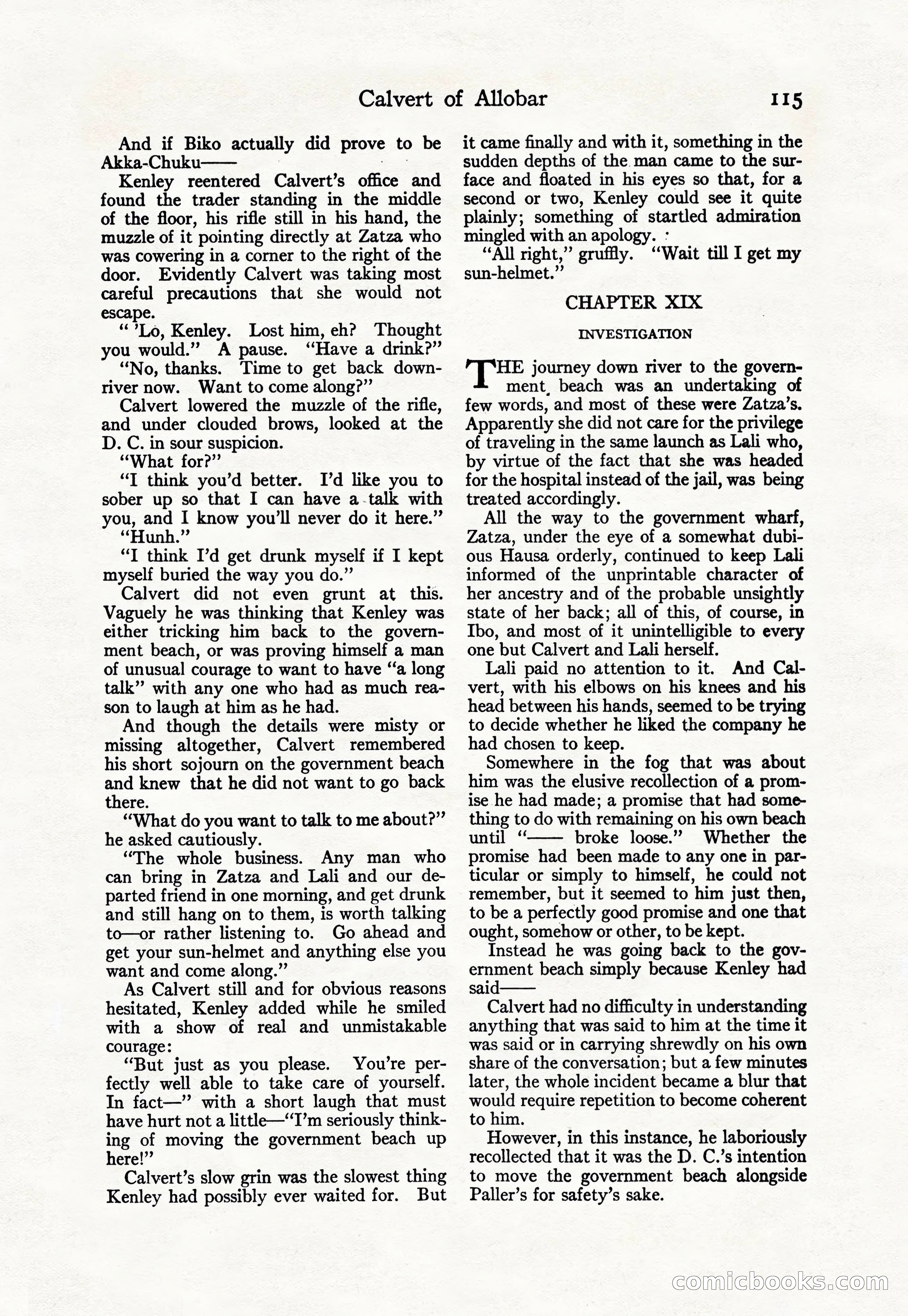 Adventure Magazine Cover, April 30, 1925 — page 125 of 204