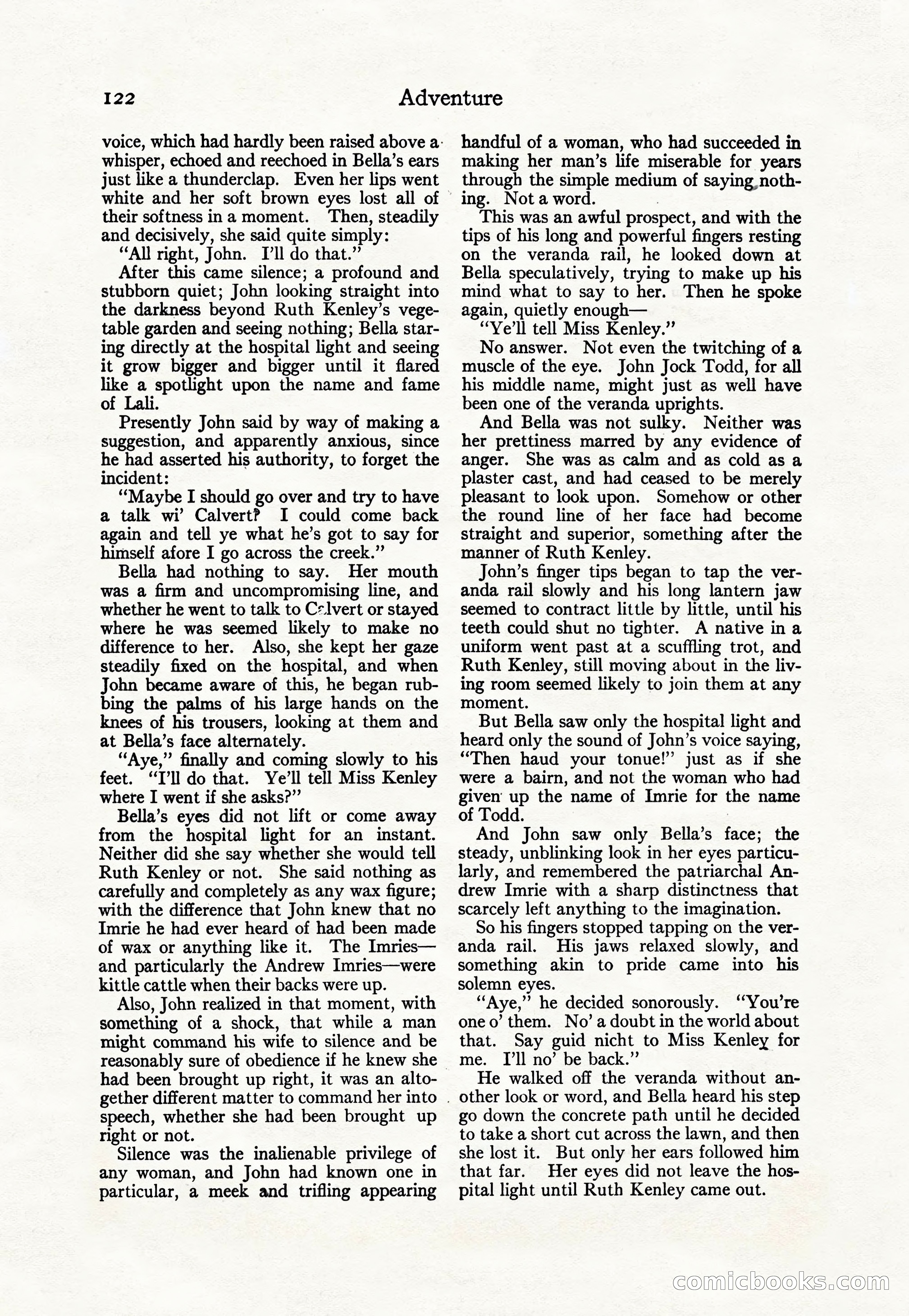 Adventure Magazine Cover, April 30, 1925 — page 132 of 204