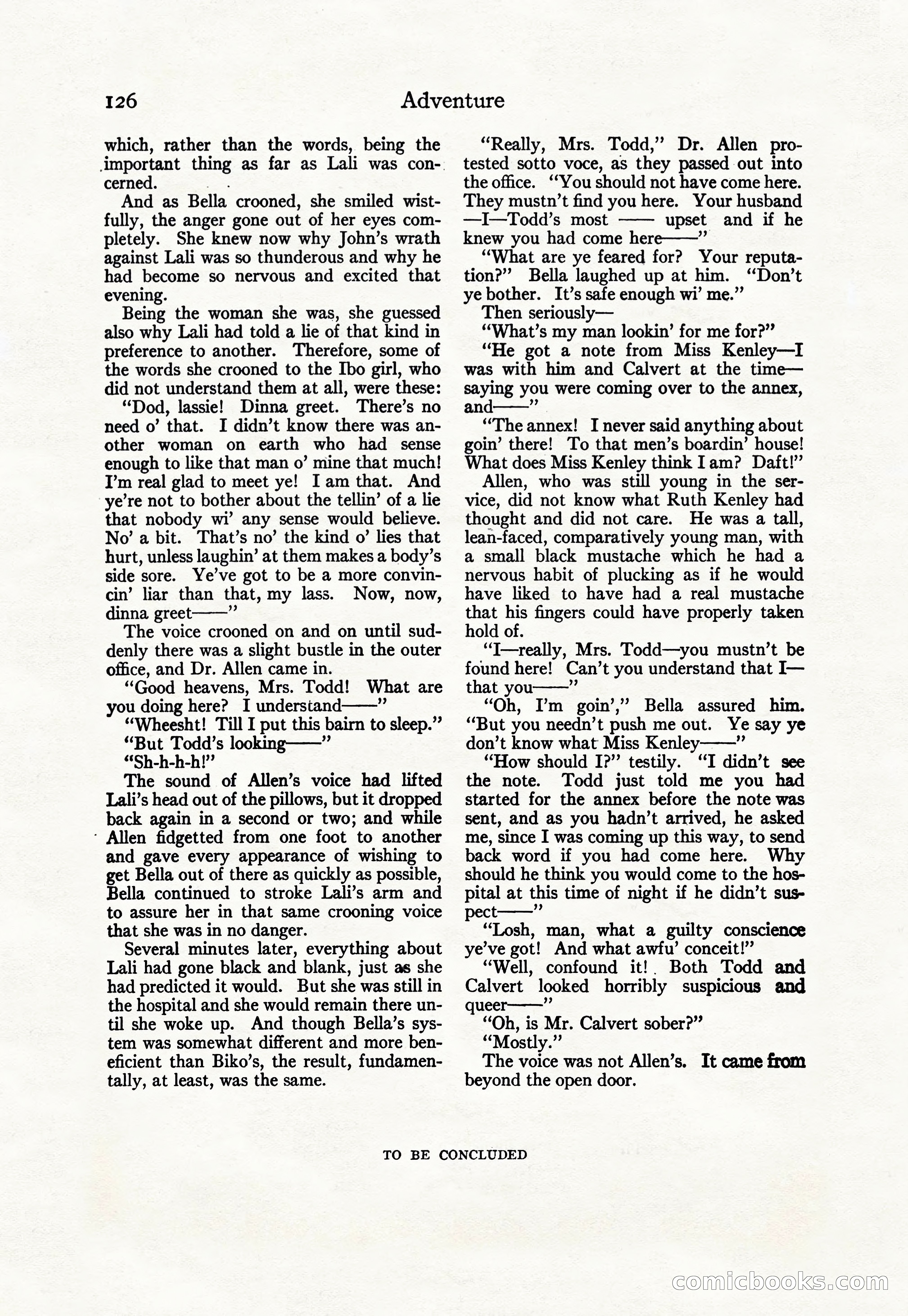 Adventure Magazine Cover, April 30, 1925 — page 136 of 204