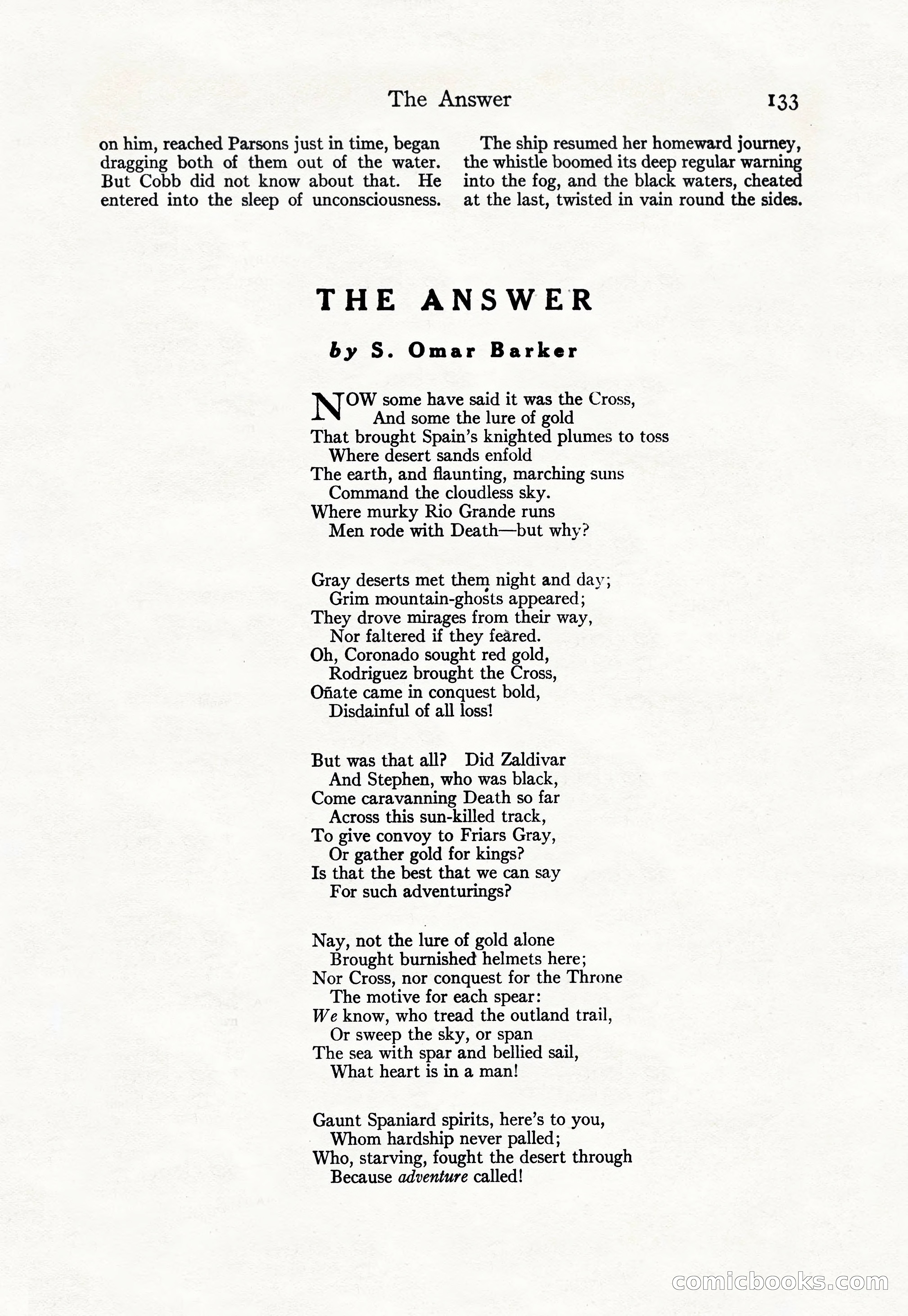 Adventure Magazine Cover, April 30, 1925 — page 143 of 204