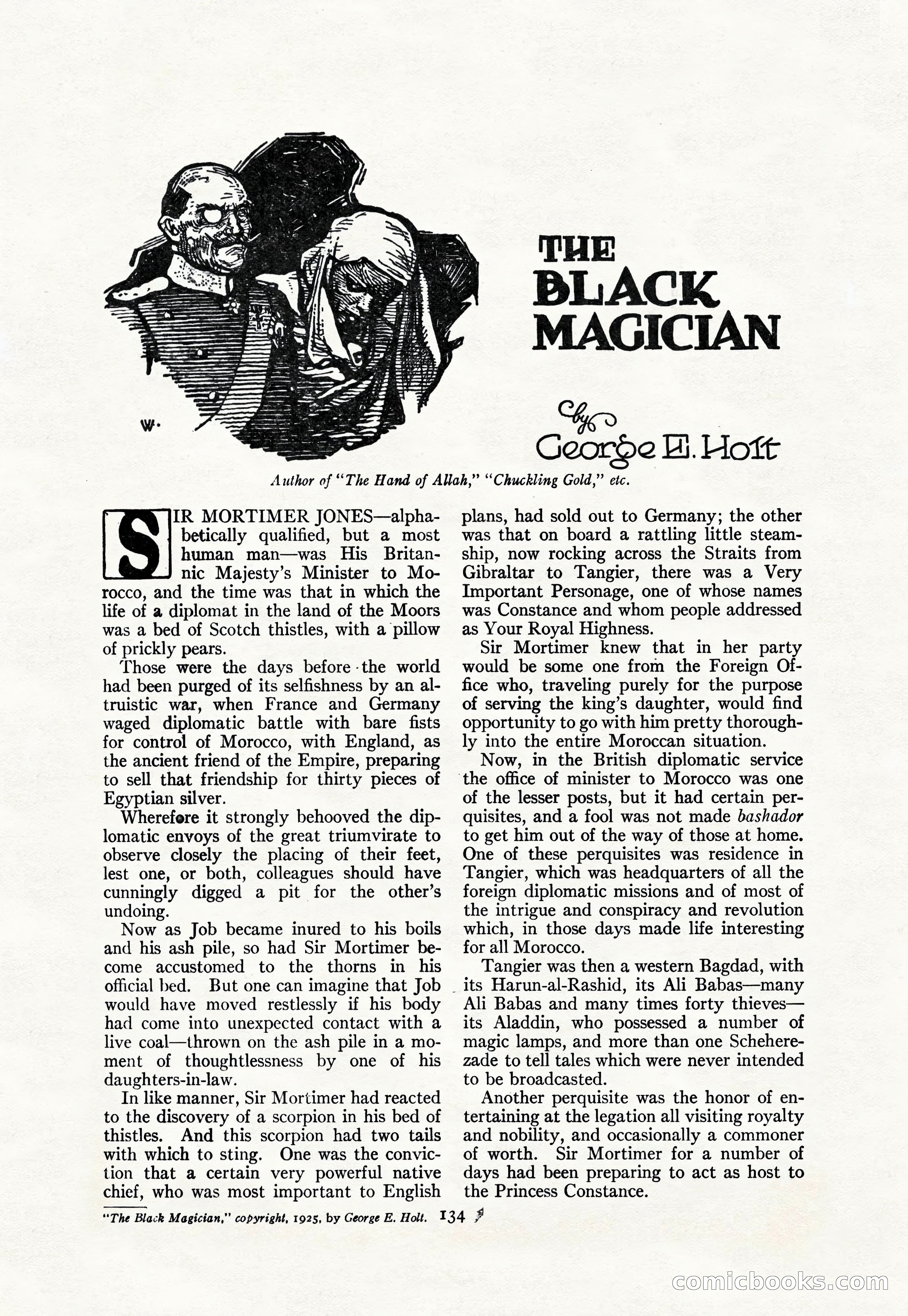 Adventure Magazine Cover, April 30, 1925 — page 144 of 204