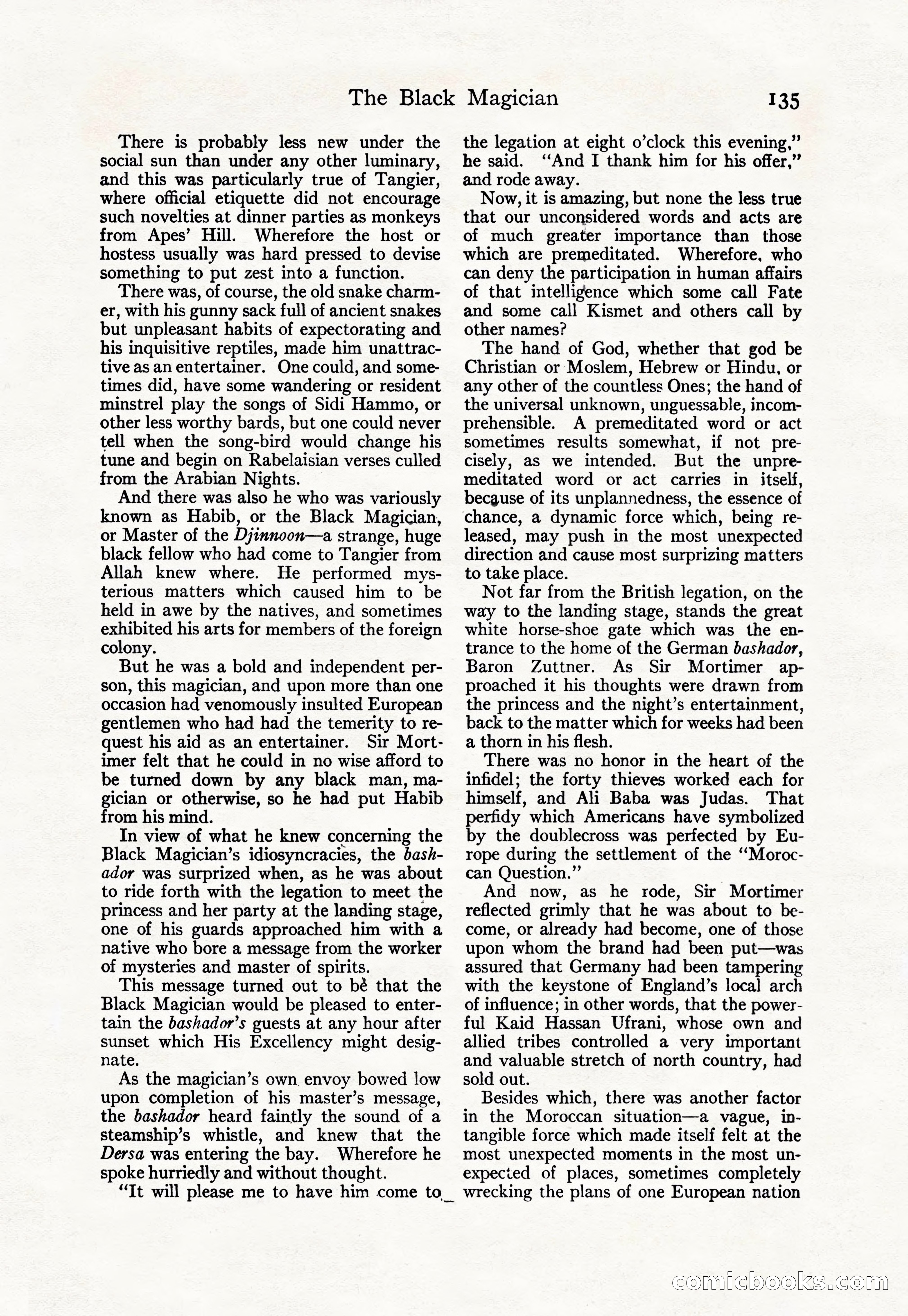 Adventure Magazine Cover, April 30, 1925 — page 145 of 204