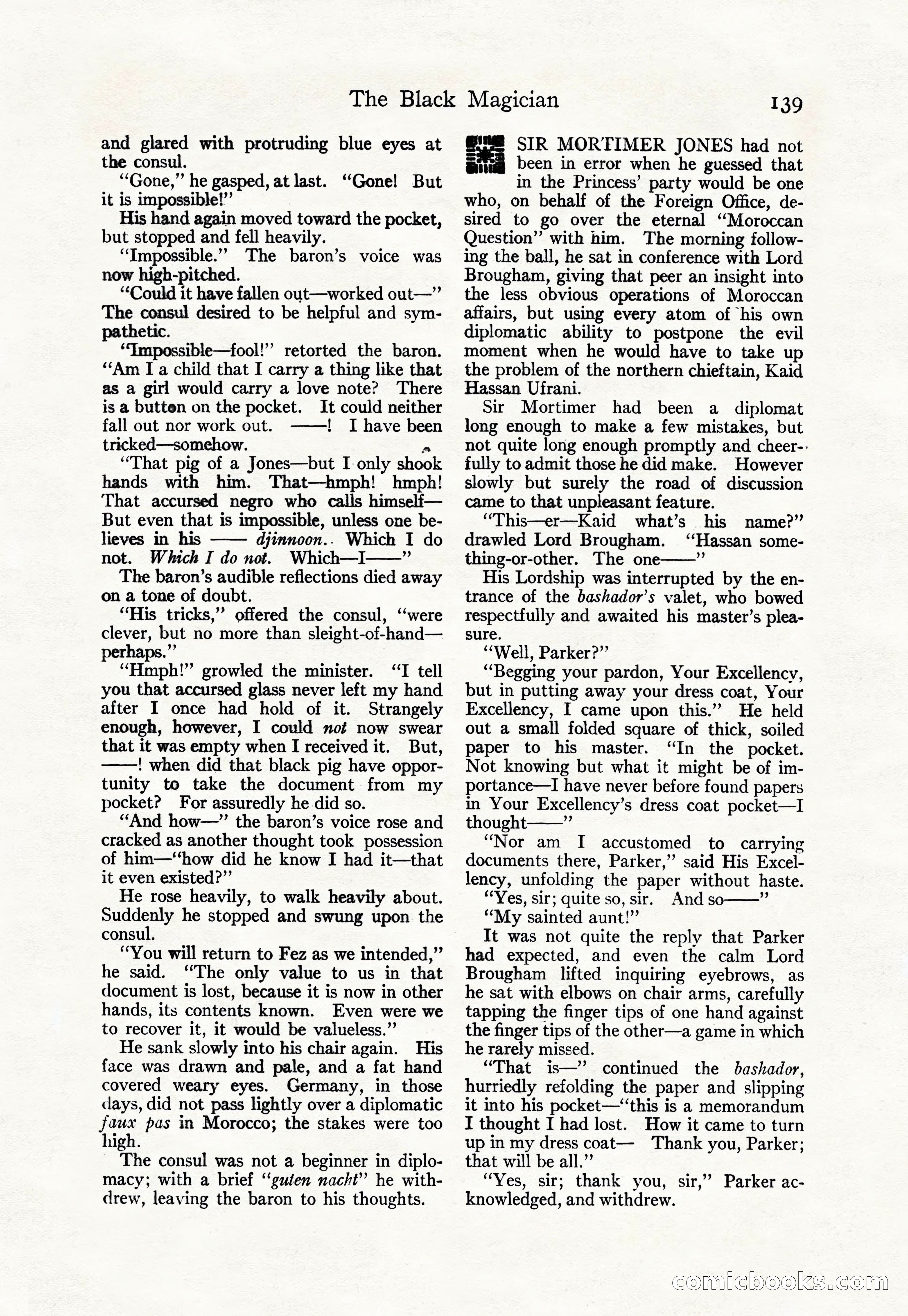 Adventure Magazine Cover, April 30, 1925 — page 149 of 204