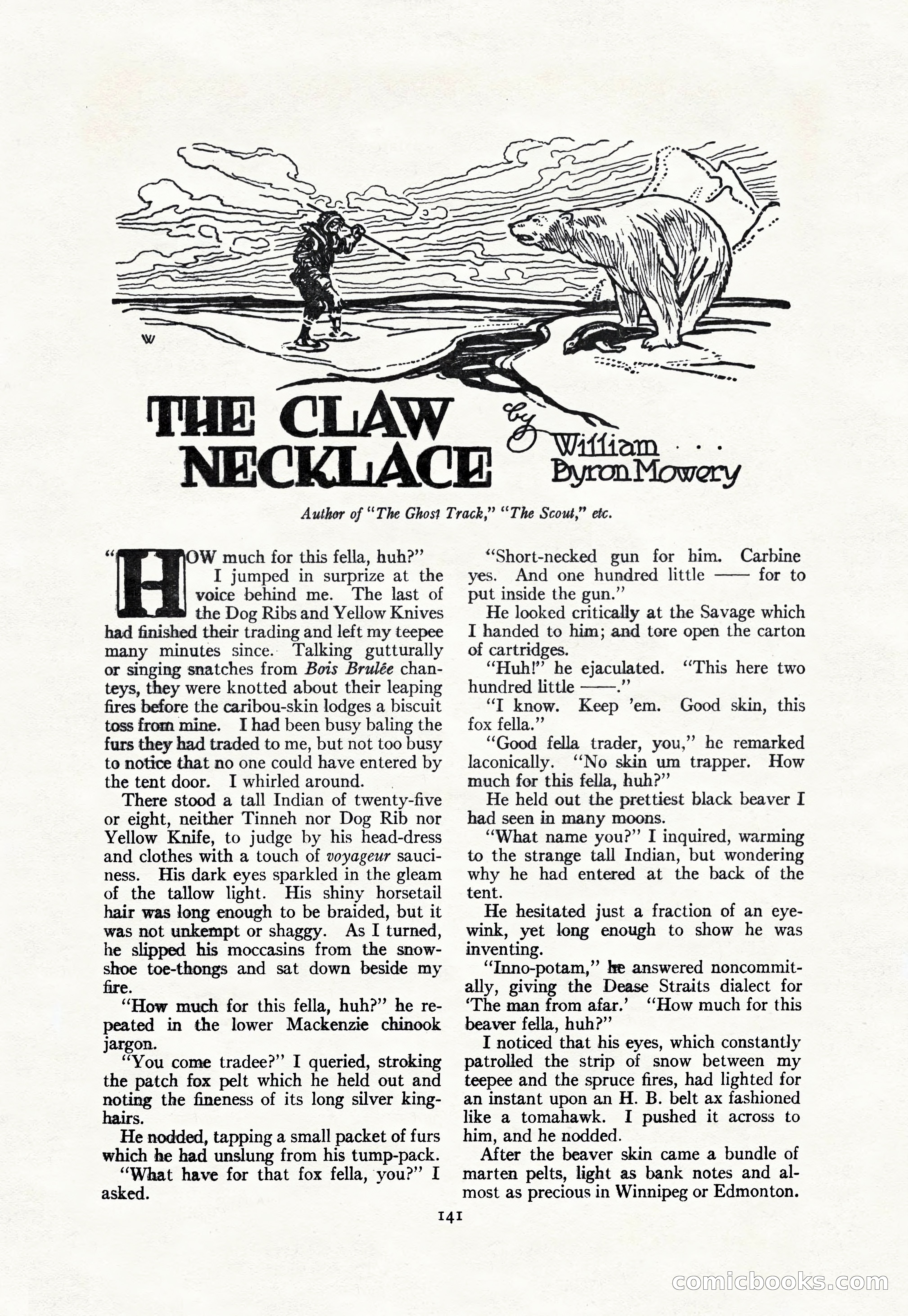 Adventure Magazine Cover, April 30, 1925 — page 151 of 204