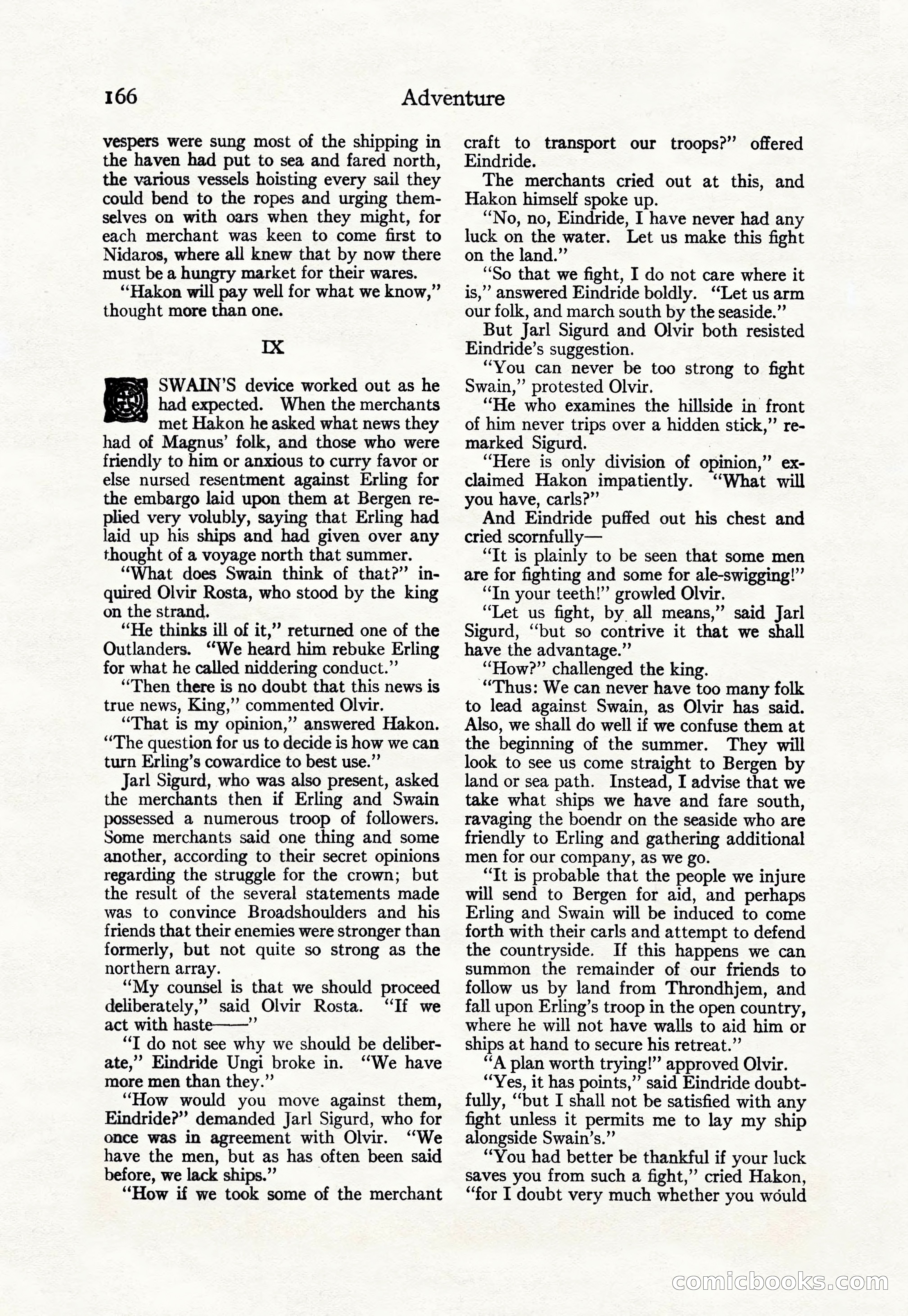 Adventure Magazine Cover, April 30, 1925 — page 176 of 204