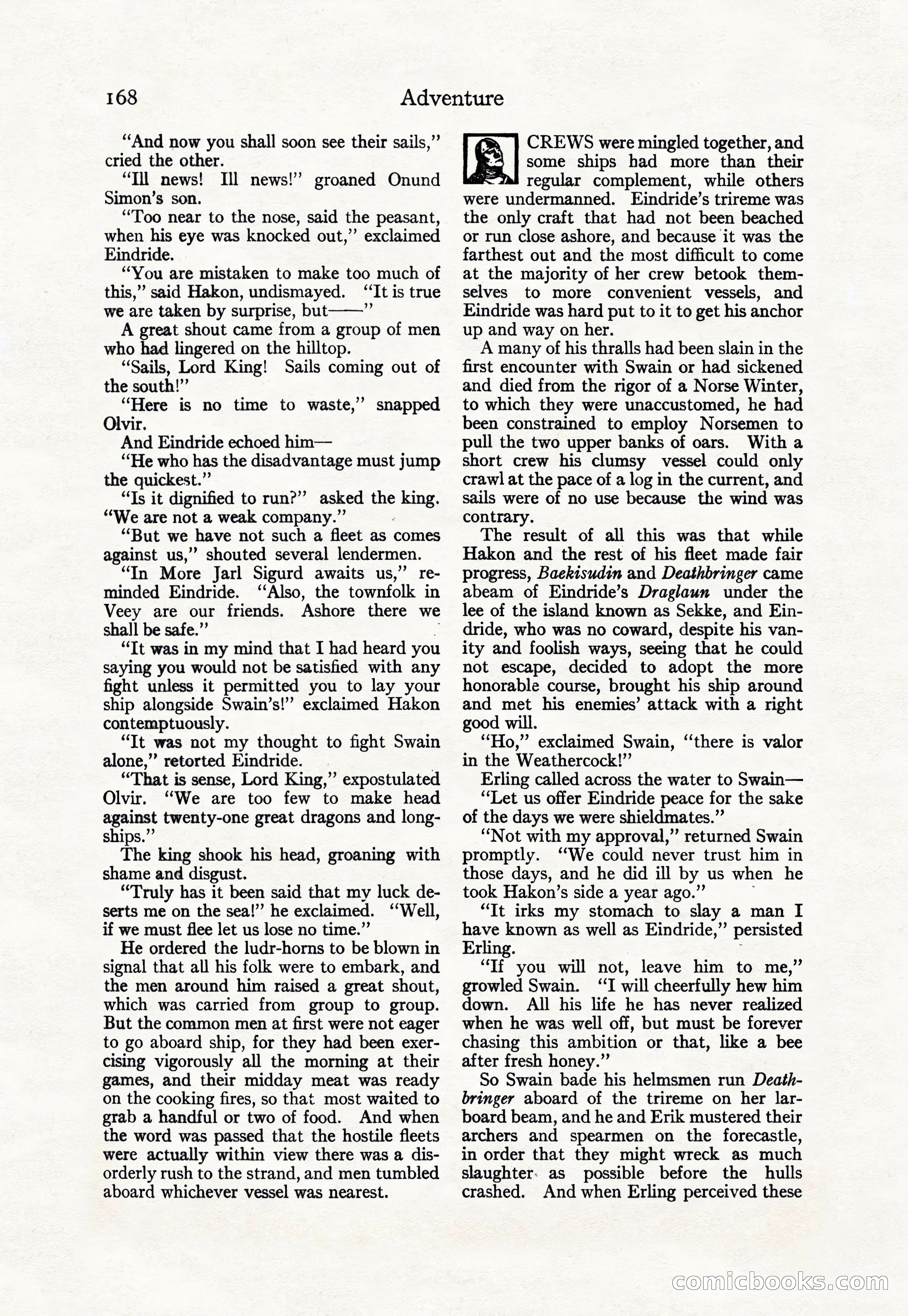 Adventure Magazine Cover, April 30, 1925 — page 178 of 204