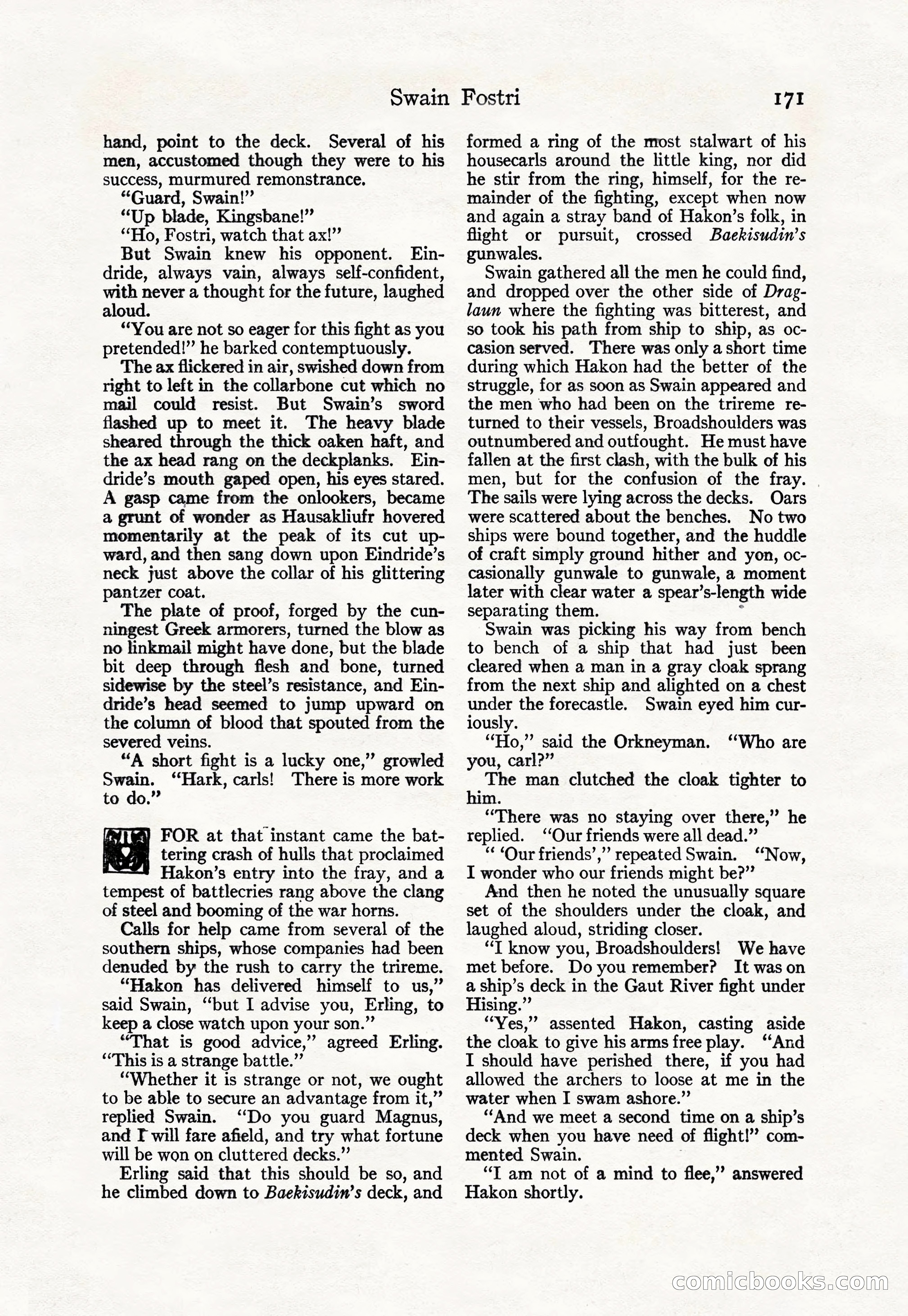 Adventure Magazine Cover, April 30, 1925 — page 181 of 204