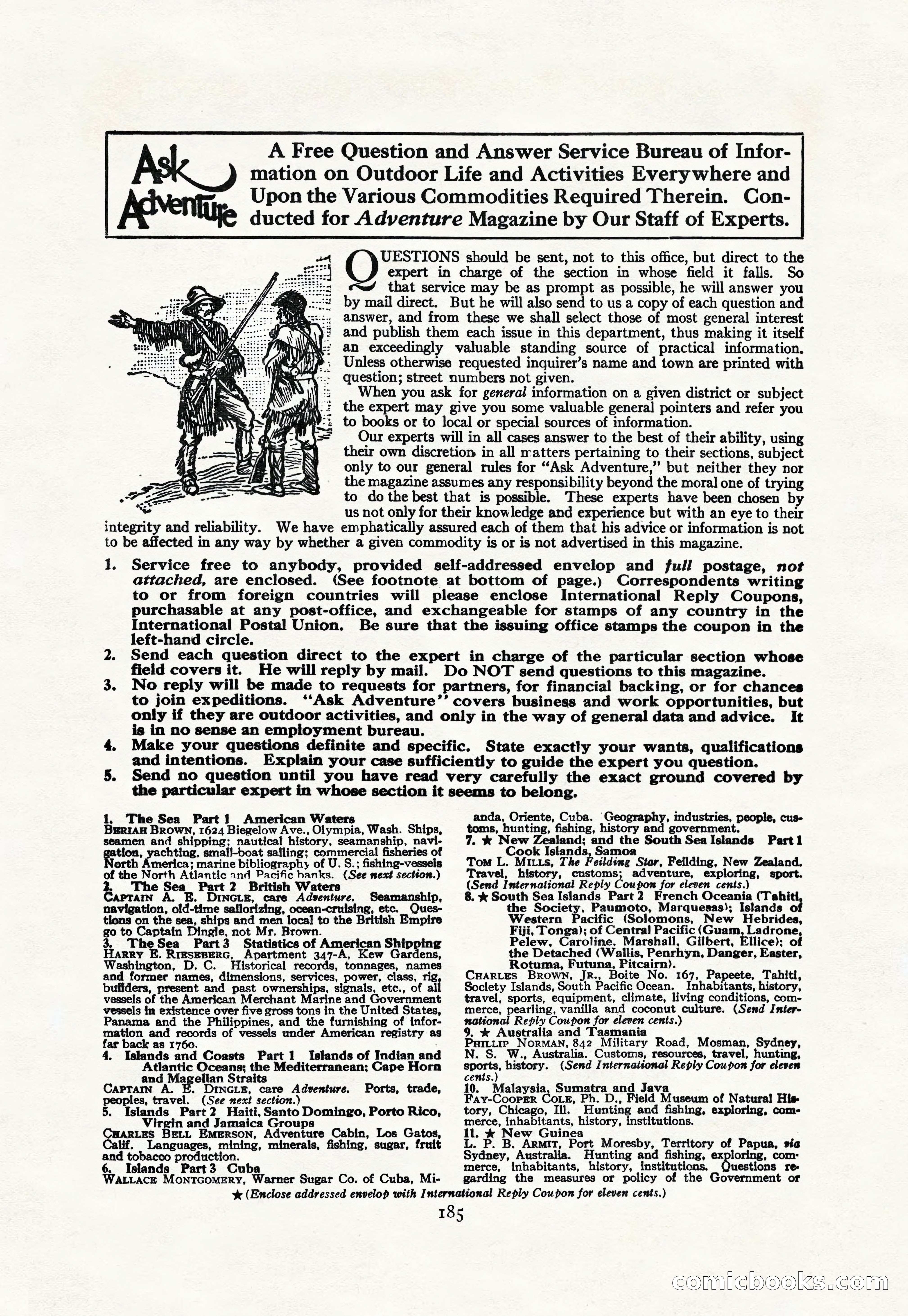 Adventure Magazine Cover, April 30, 1925 — page 195 of 204