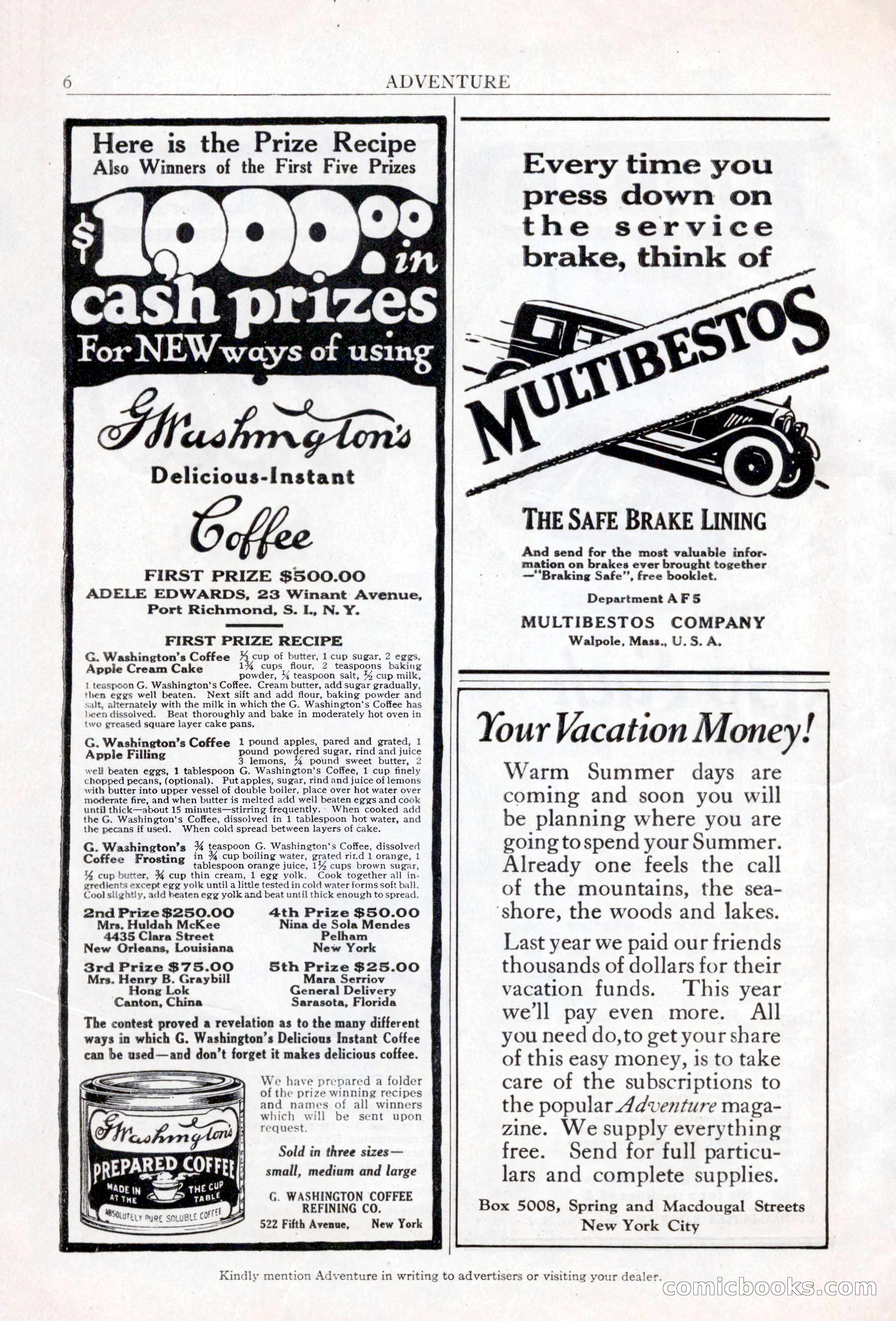 Adventure Magazine, May 20, 1925 — page 8 of 208