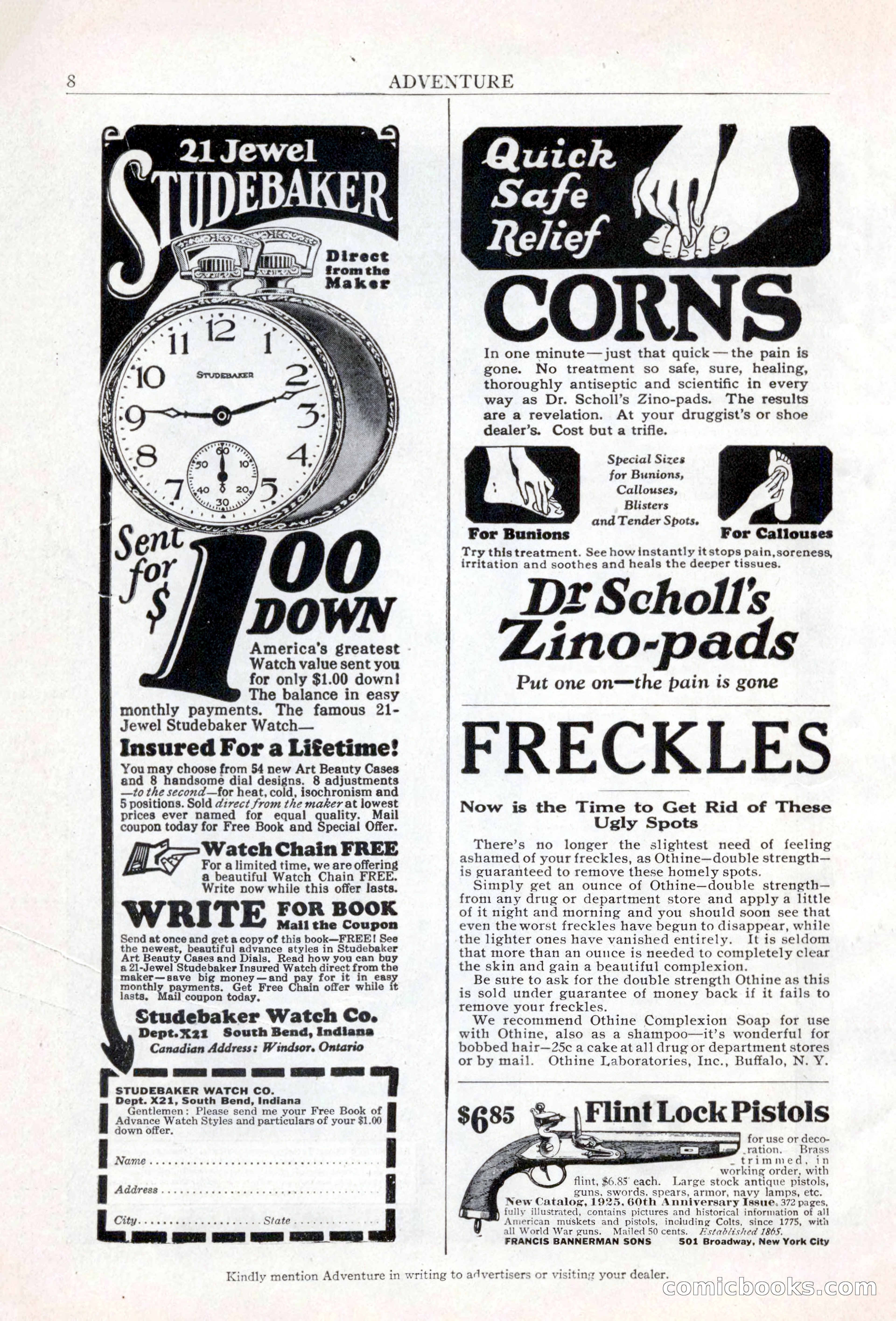 Adventure Magazine, May 20, 1925 — page 10 of 208