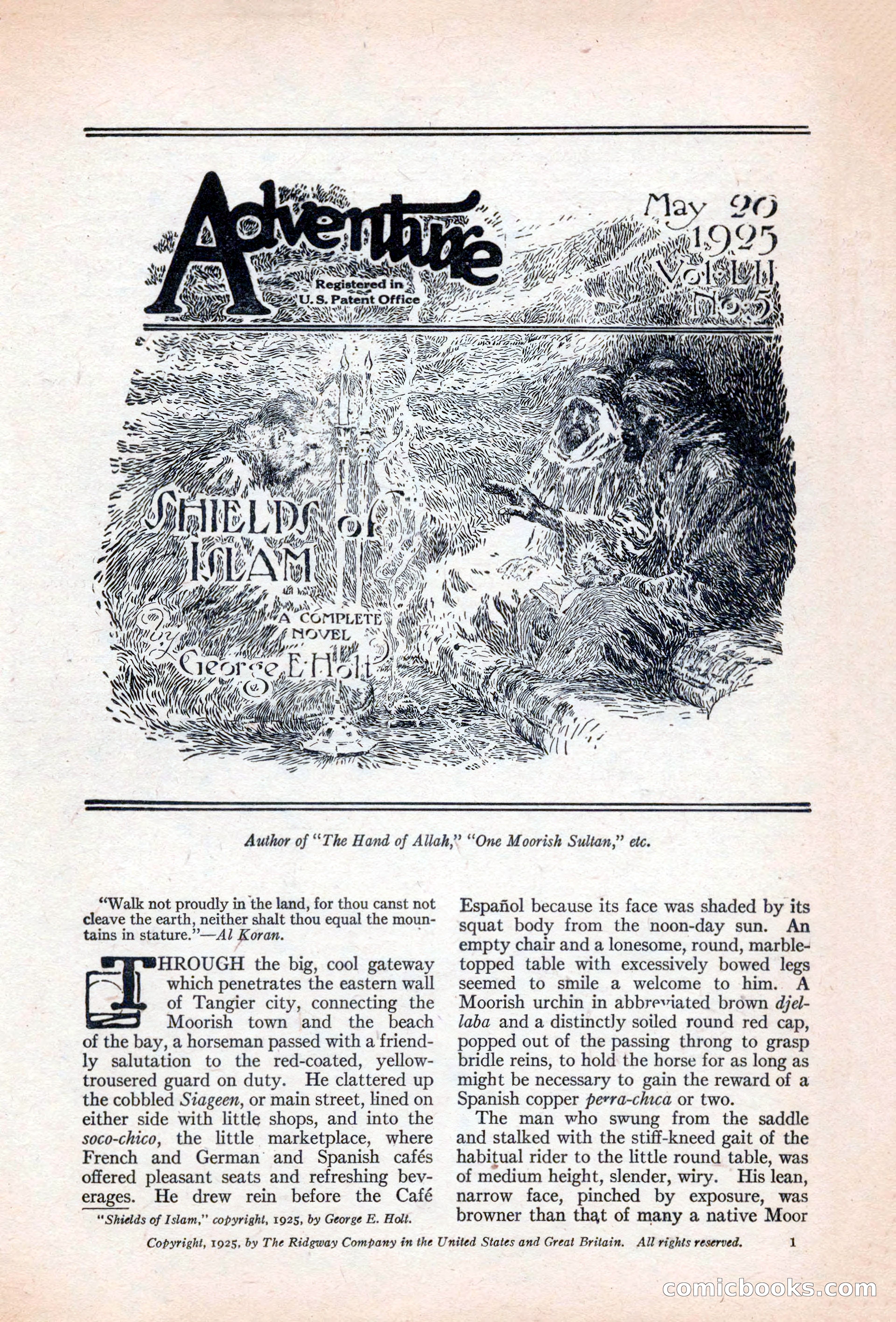 Adventure Magazine, May 20, 1925 — page 15 of 208