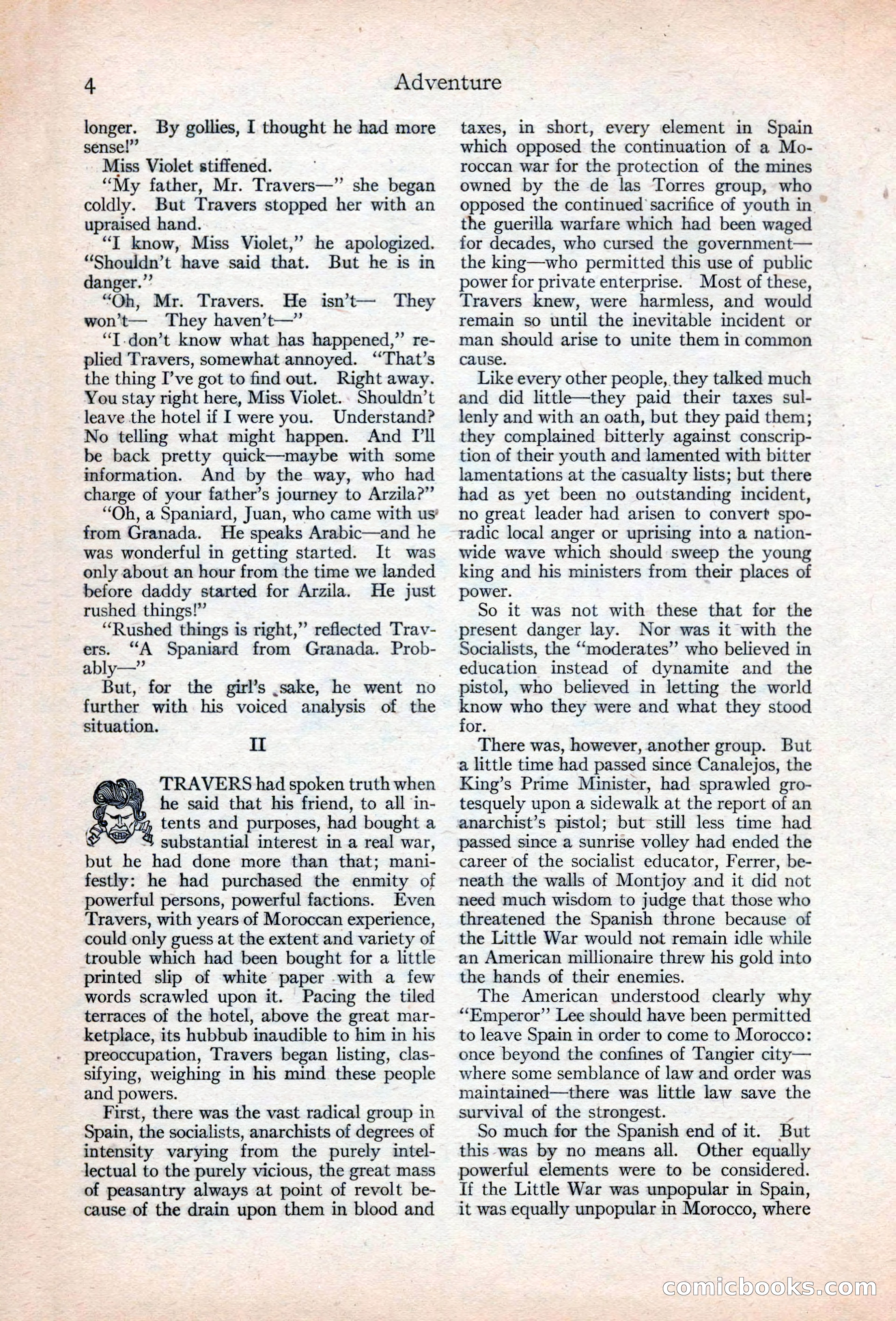 Adventure Magazine, May 20, 1925 — page 18 of 208